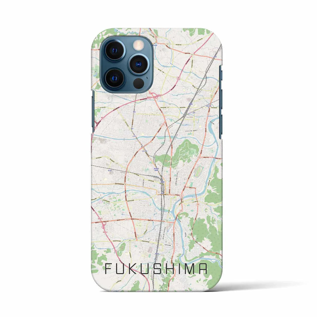 【福島(福島県)】地図柄iPhoneケース(バックカバータイプ)