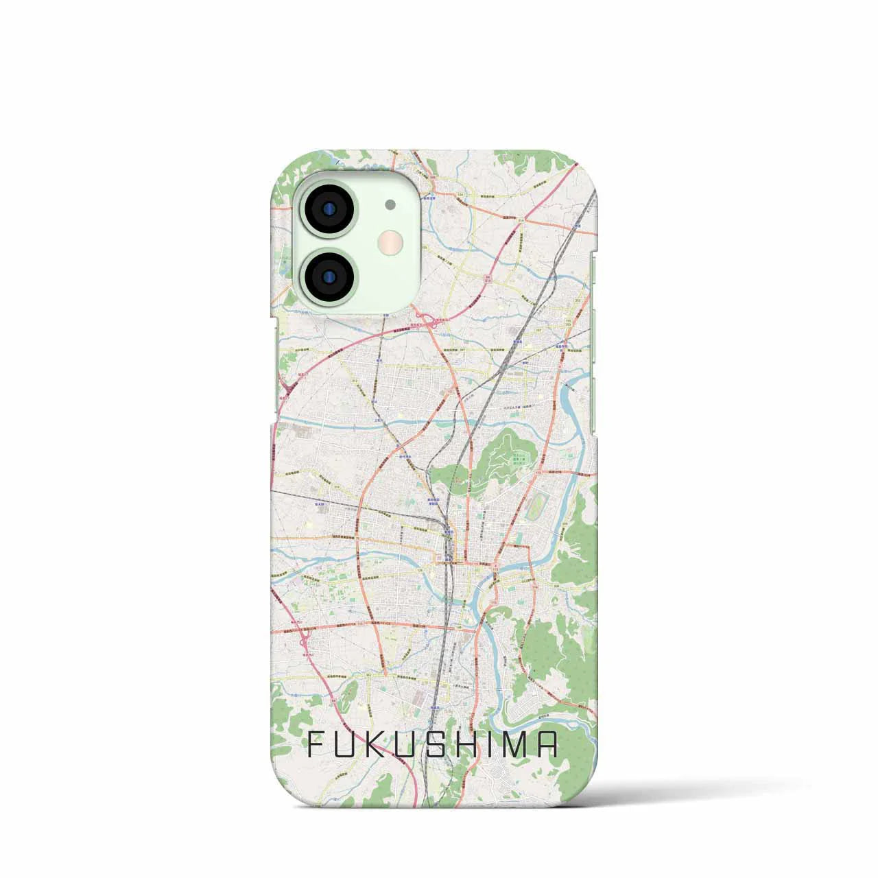 【福島(福島県)】地図柄iPhoneケース(バックカバータイプ)