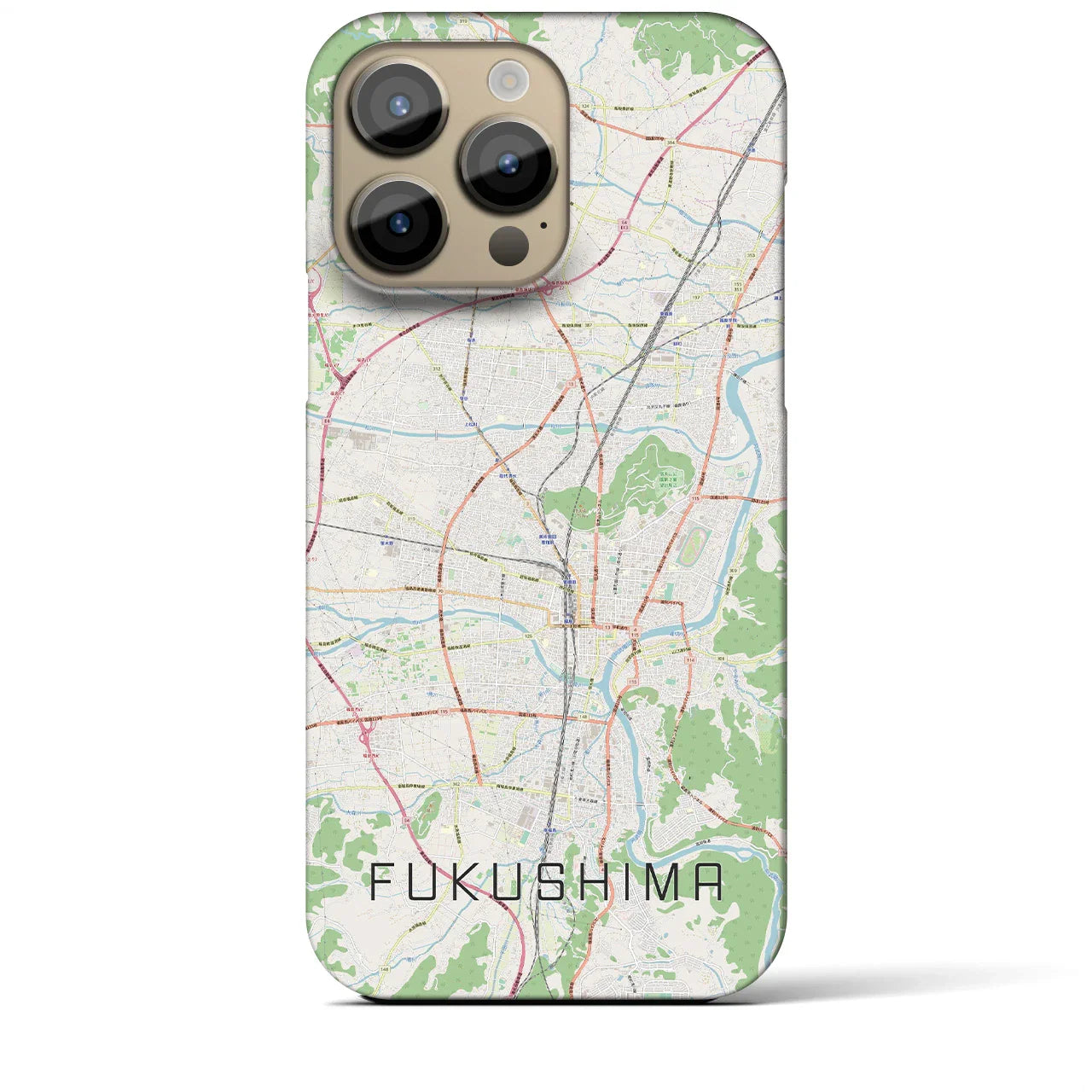 【福島(福島県)】地図柄iPhoneケース(バックカバータイプ)