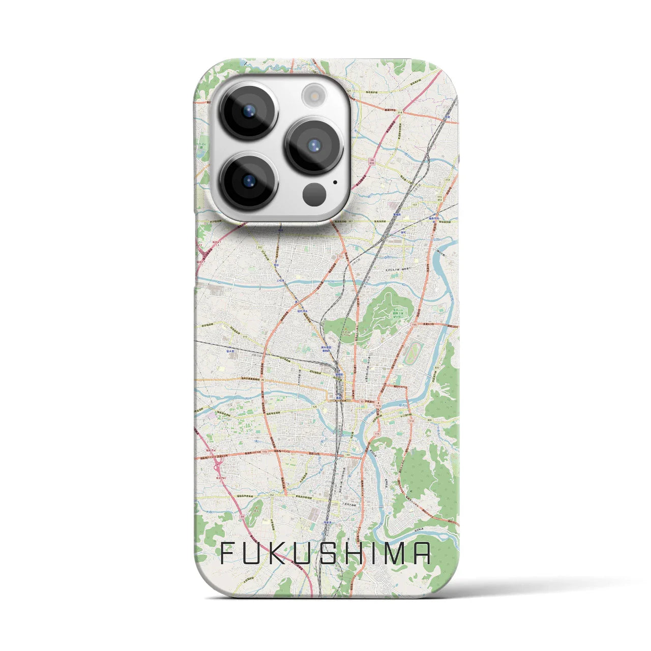 【福島(福島県)】地図柄iPhoneケース(バックカバータイプ)