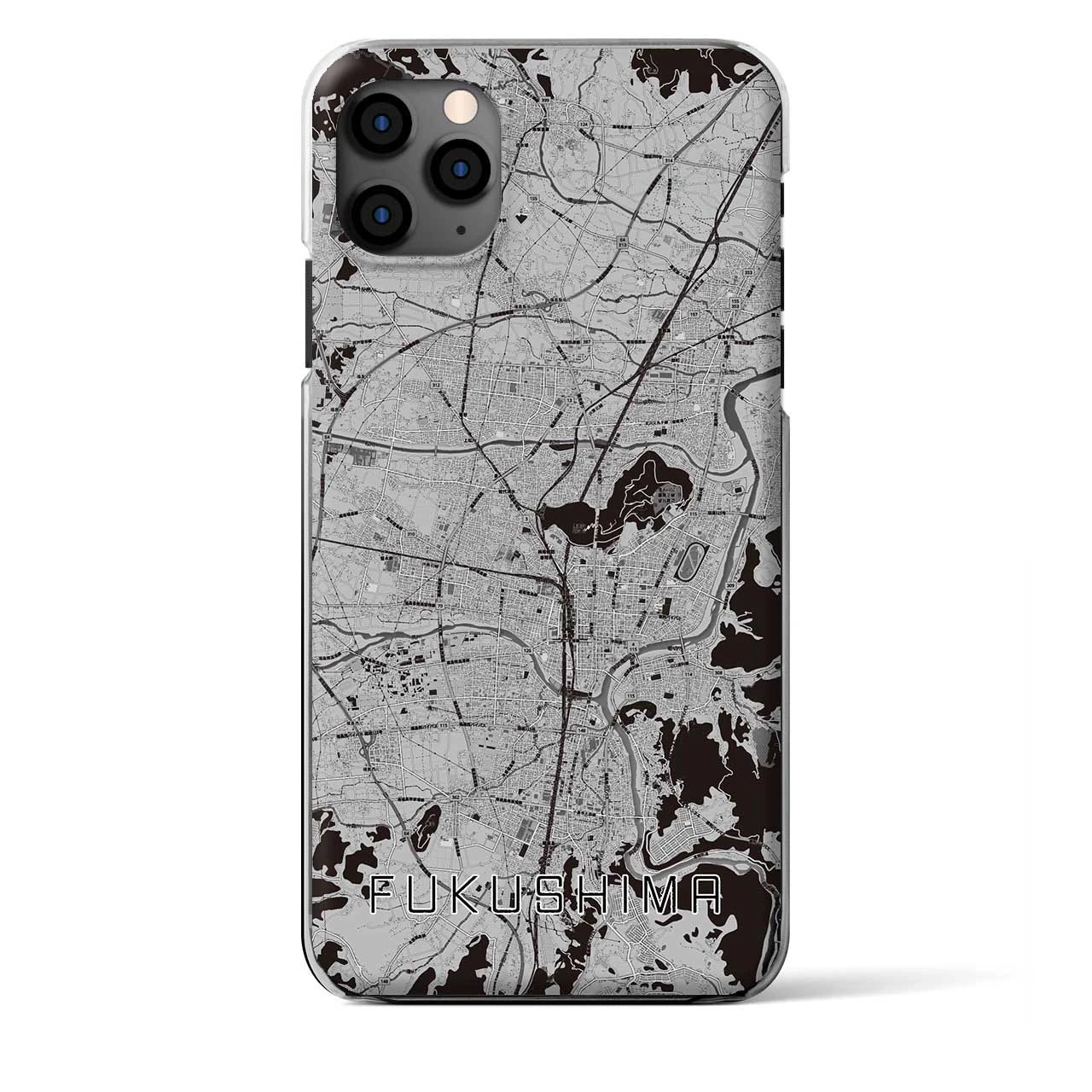【福島(福島県)】地図柄iPhoneケース(クリアタイプ)