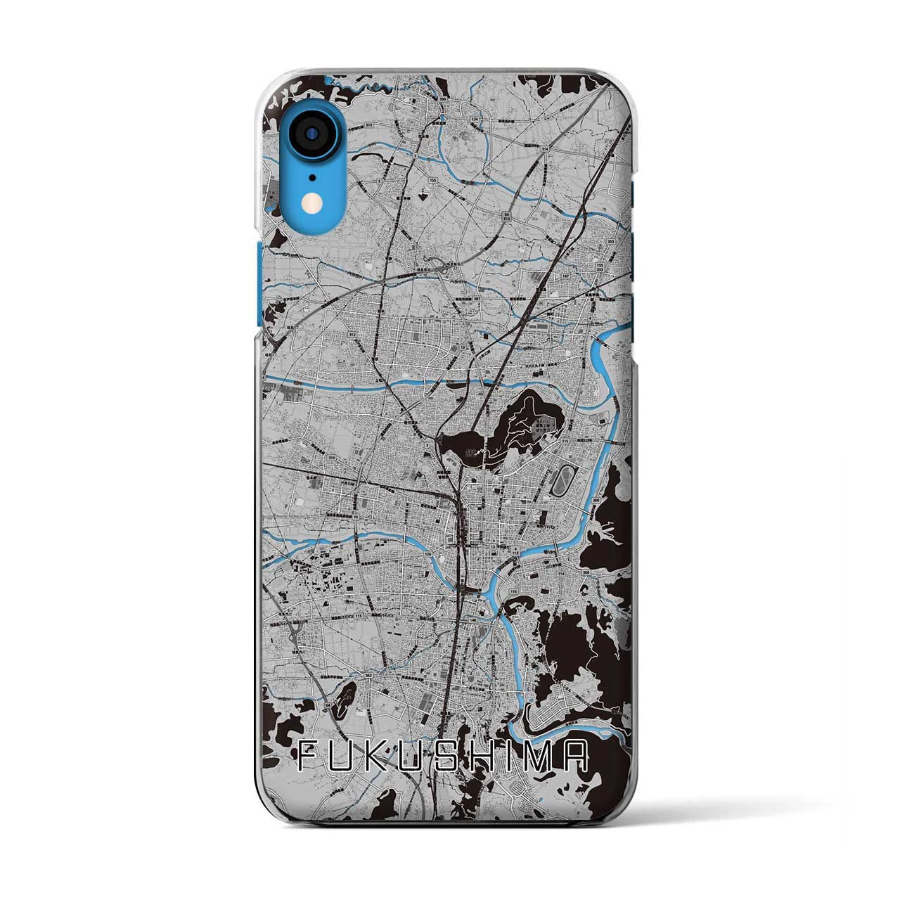 【福島(福島県)】地図柄iPhoneケース(クリアタイプ)