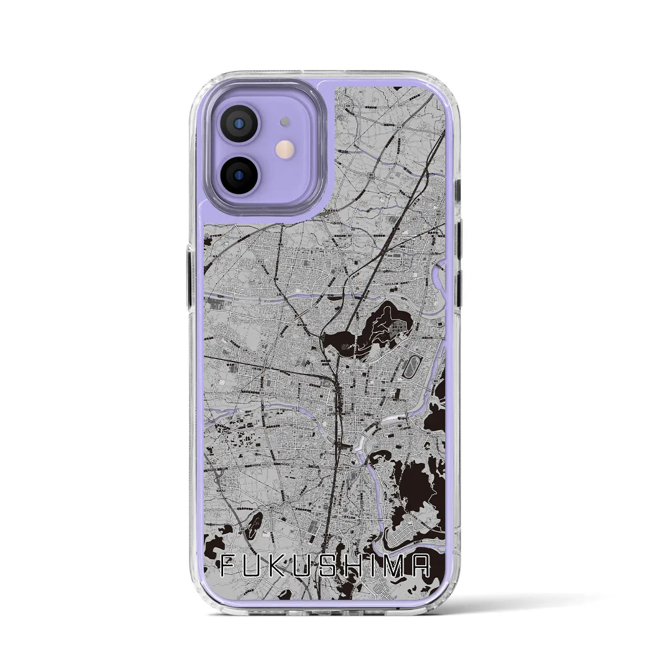 【福島(福島県)】地図柄iPhoneケース(MagSafeタイプ)