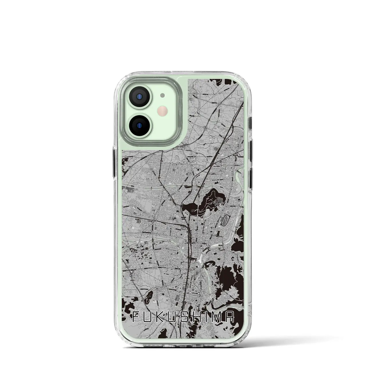 【福島(福島県)】地図柄iPhoneケース(MagSafeタイプ)