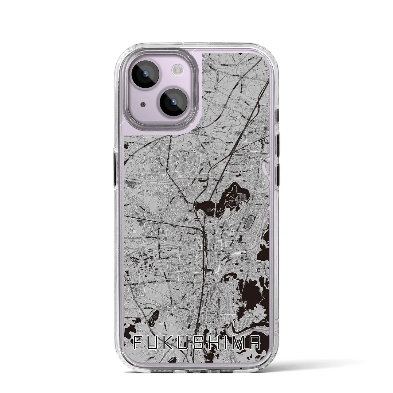 【福島(福島県)】地図柄iPhoneケース(MagSafeタイプ)