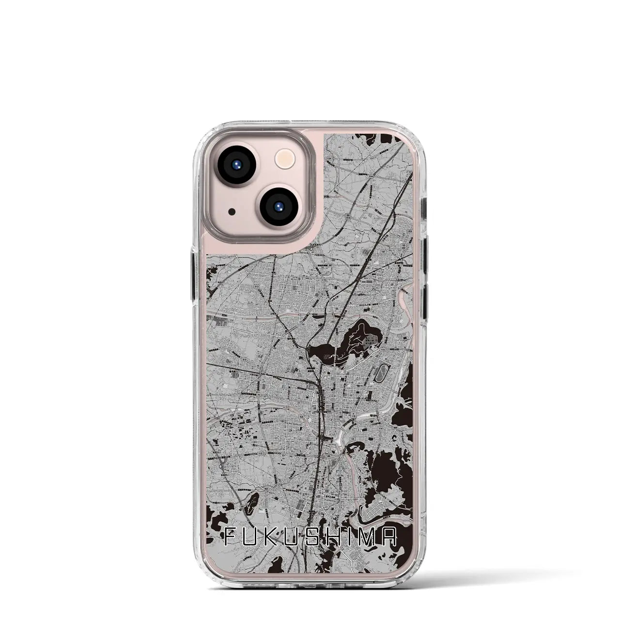 【福島(福島県)】地図柄iPhoneケース(MagSafeタイプ)