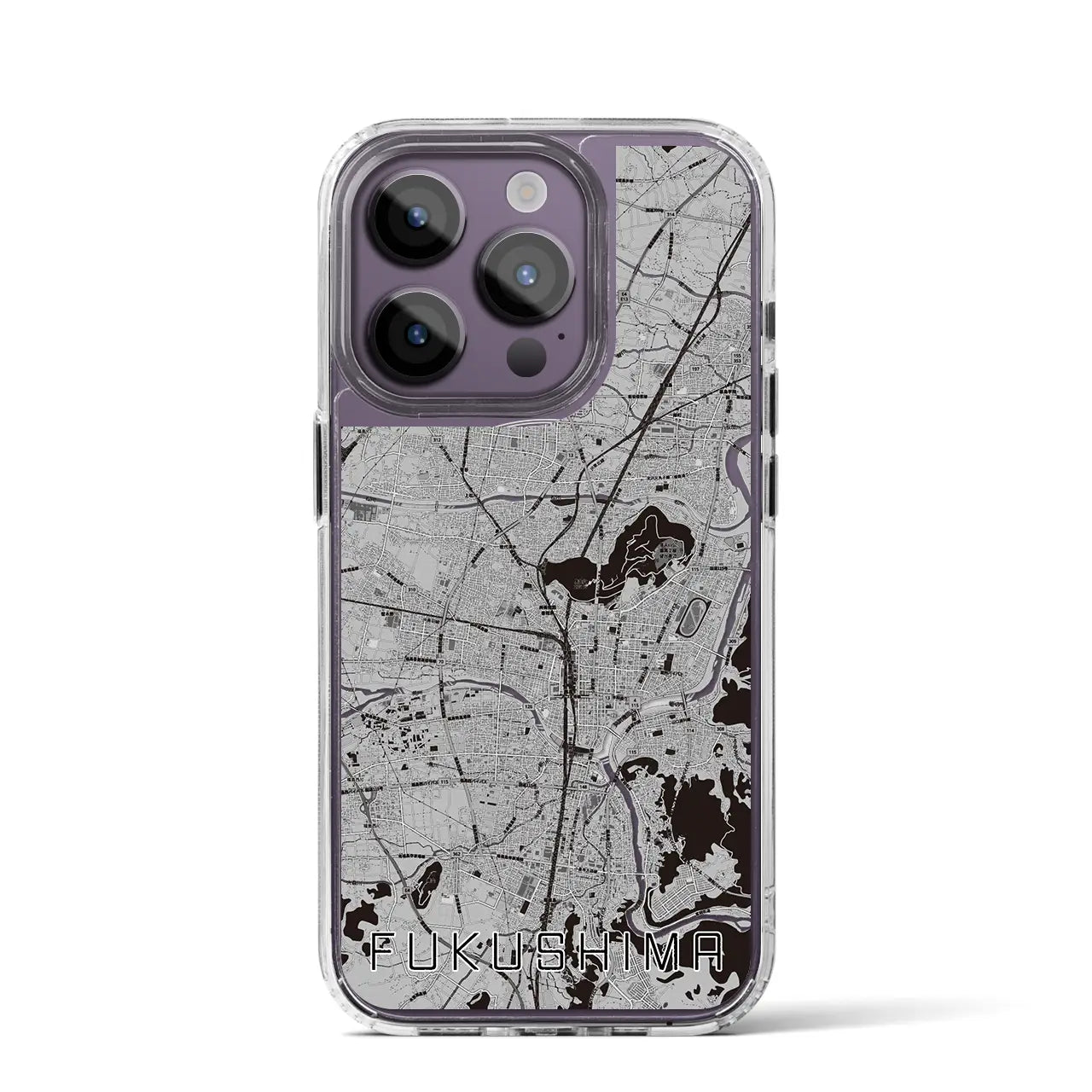 【福島(福島県)】地図柄iPhoneケース(MagSafeタイプ)