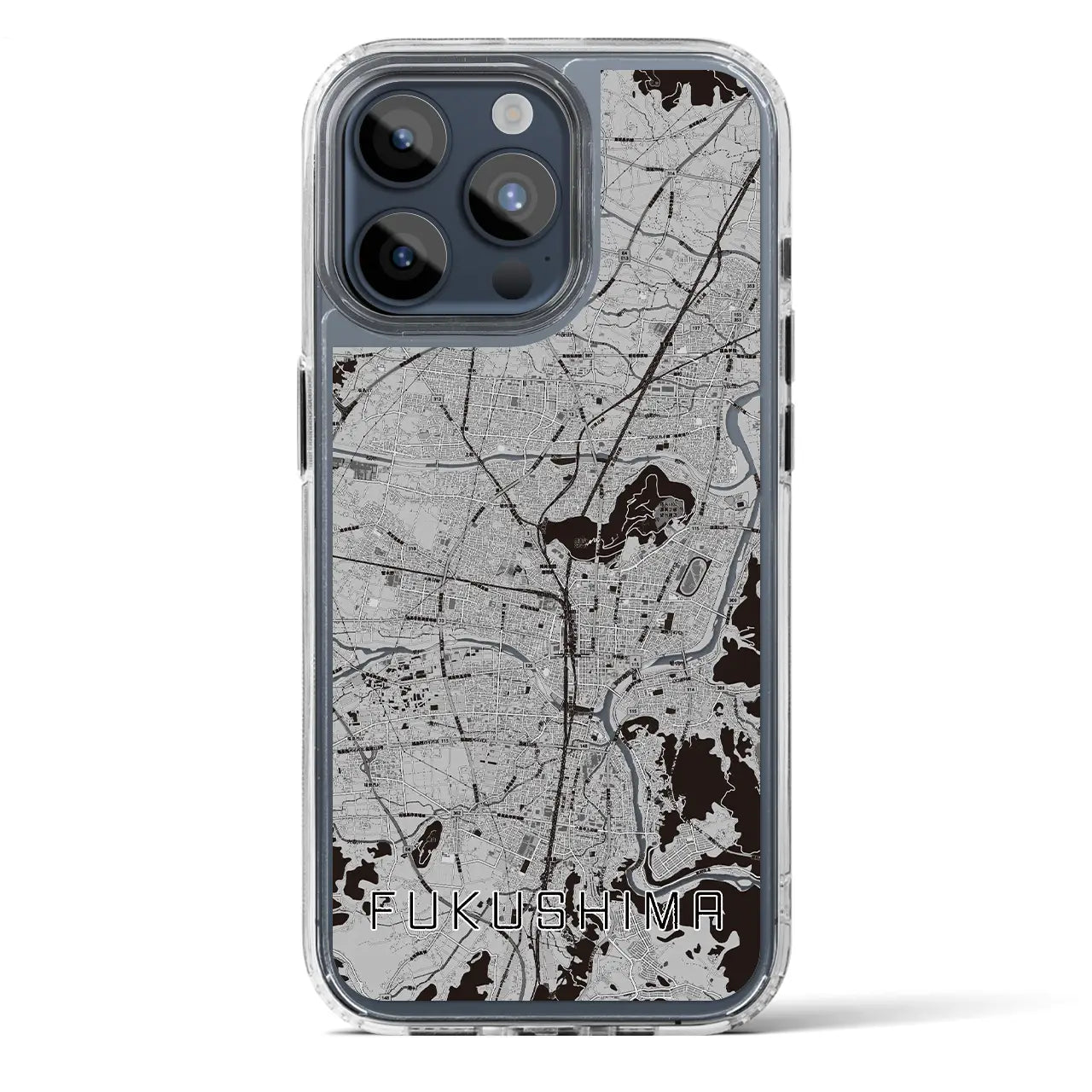 【福島(福島県)】地図柄iPhoneケース(MagSafeタイプ)