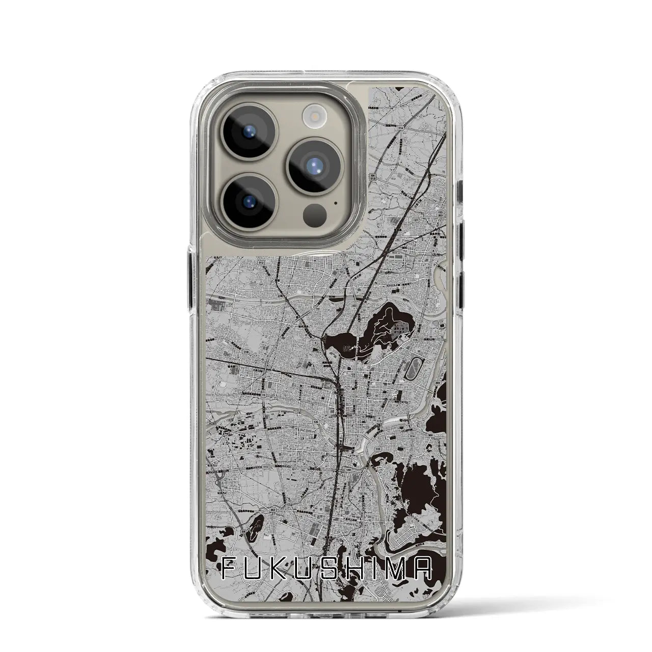 【福島(福島県)】地図柄iPhoneケース(MagSafeタイプ)