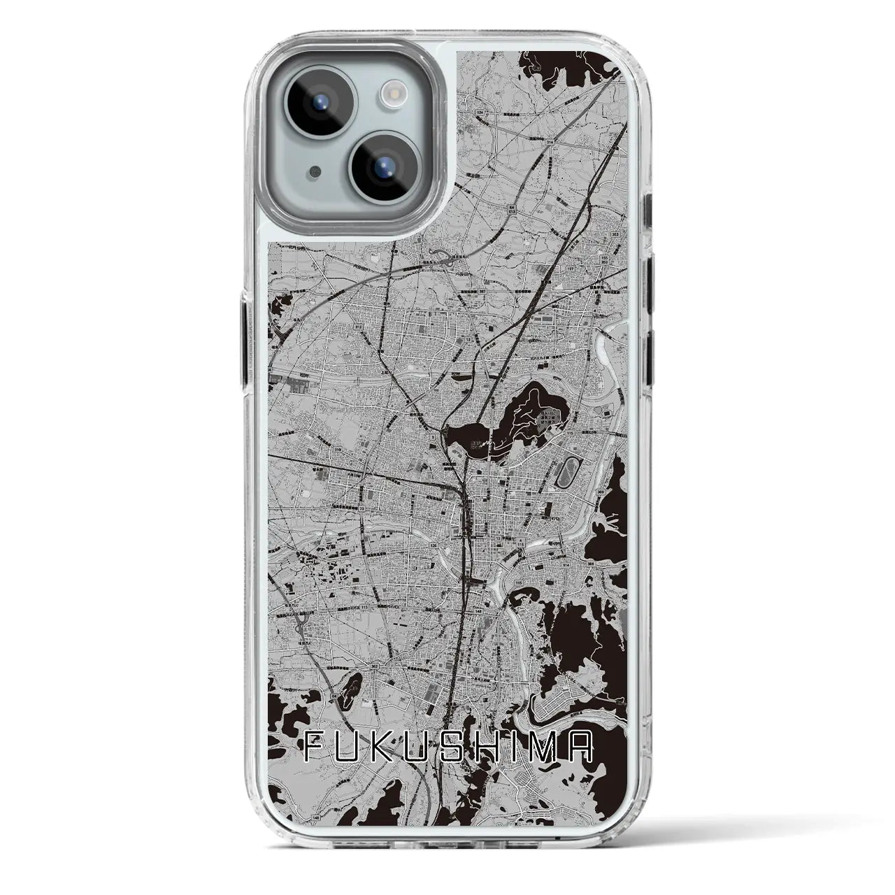 【福島(福島県)】地図柄iPhoneケース(MagSafeタイプ)