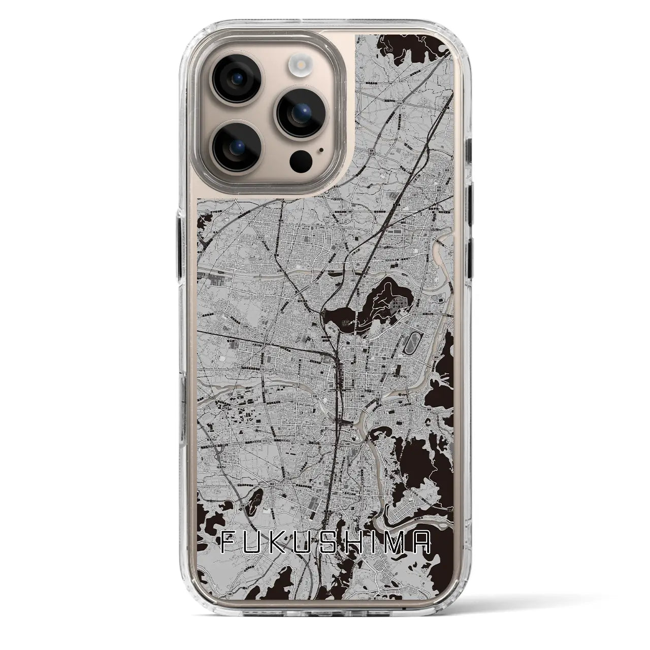 【福島(福島県)】地図柄iPhoneケース(MagSafeタイプ)