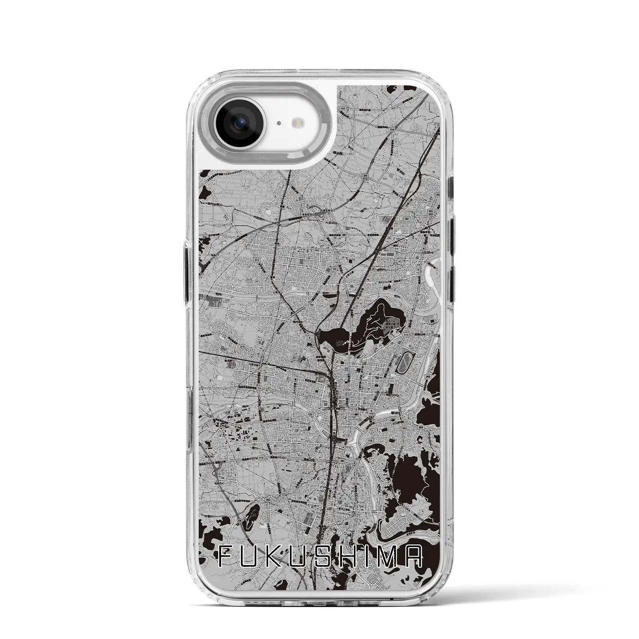 【福島(福島県)】地図柄iPhoneケース(MagSafeタイプ)