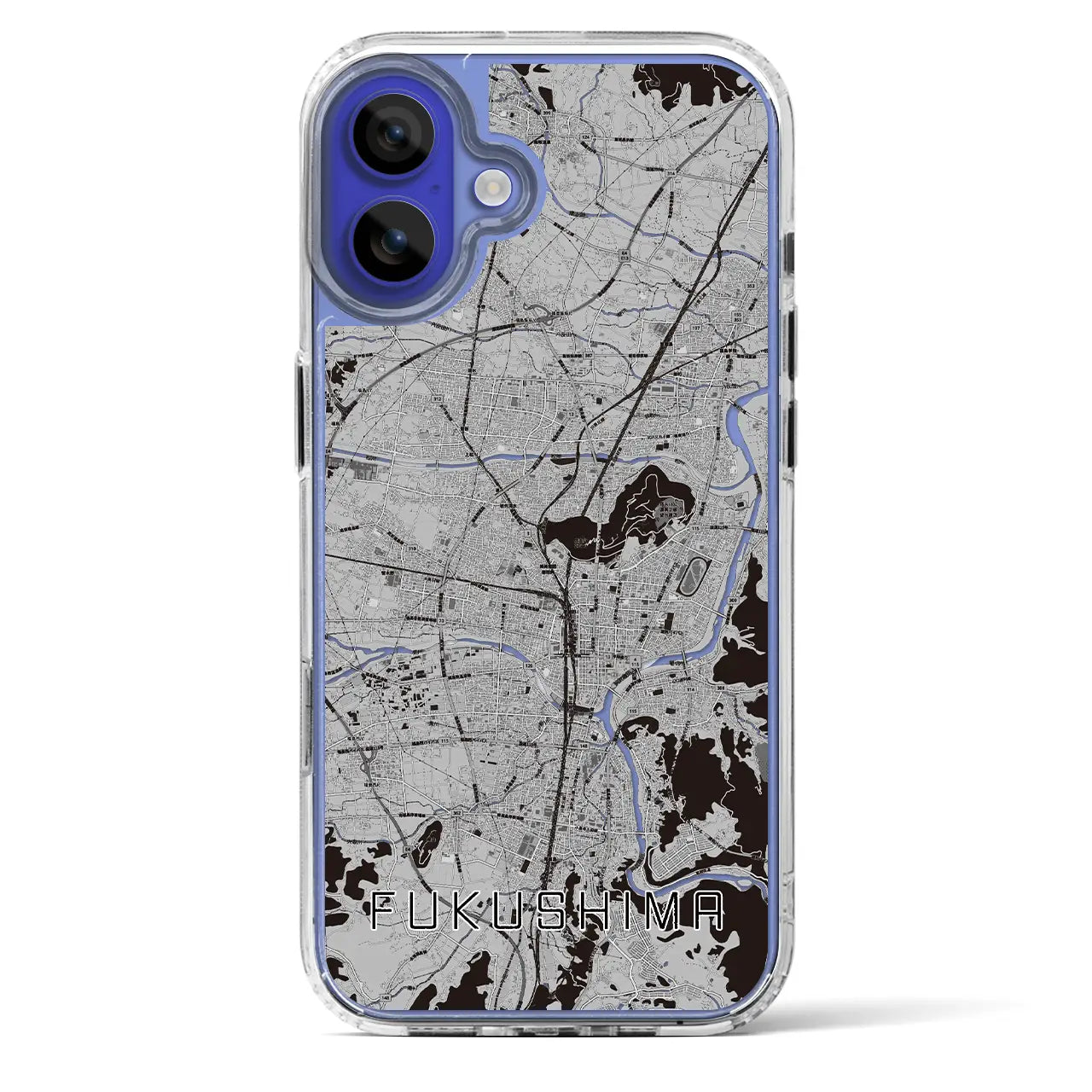 【福島(福島県)】地図柄iPhoneケース(MagSafeタイプ)