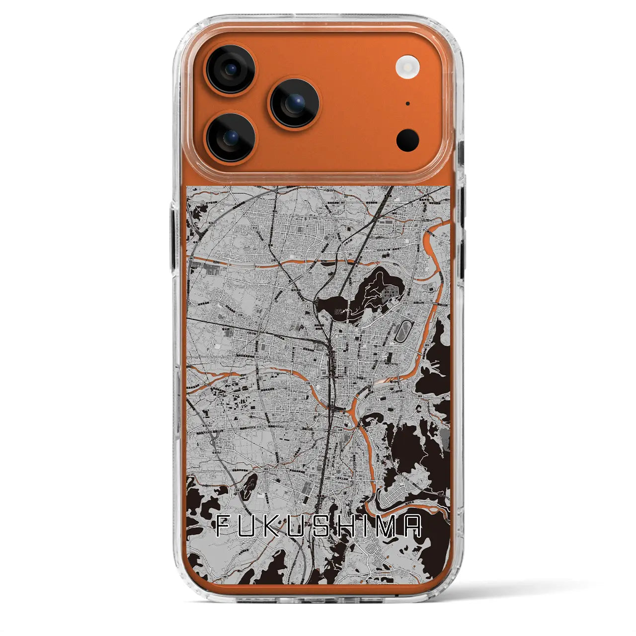 【福島(福島県)】地図柄iPhoneケース(MagSafeタイプ)