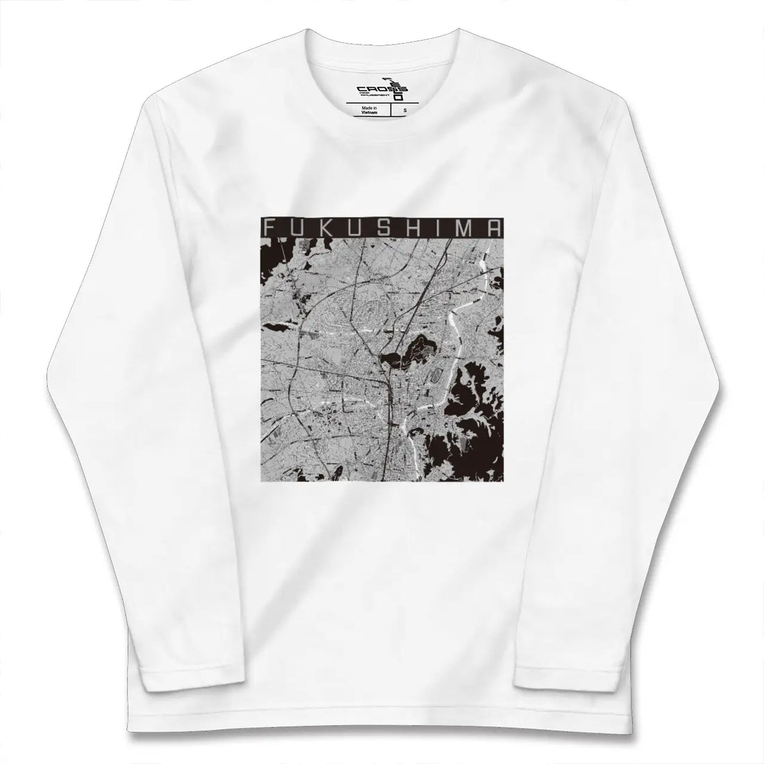 【福島(福島県)】地図柄ロングスリーブTシャツ