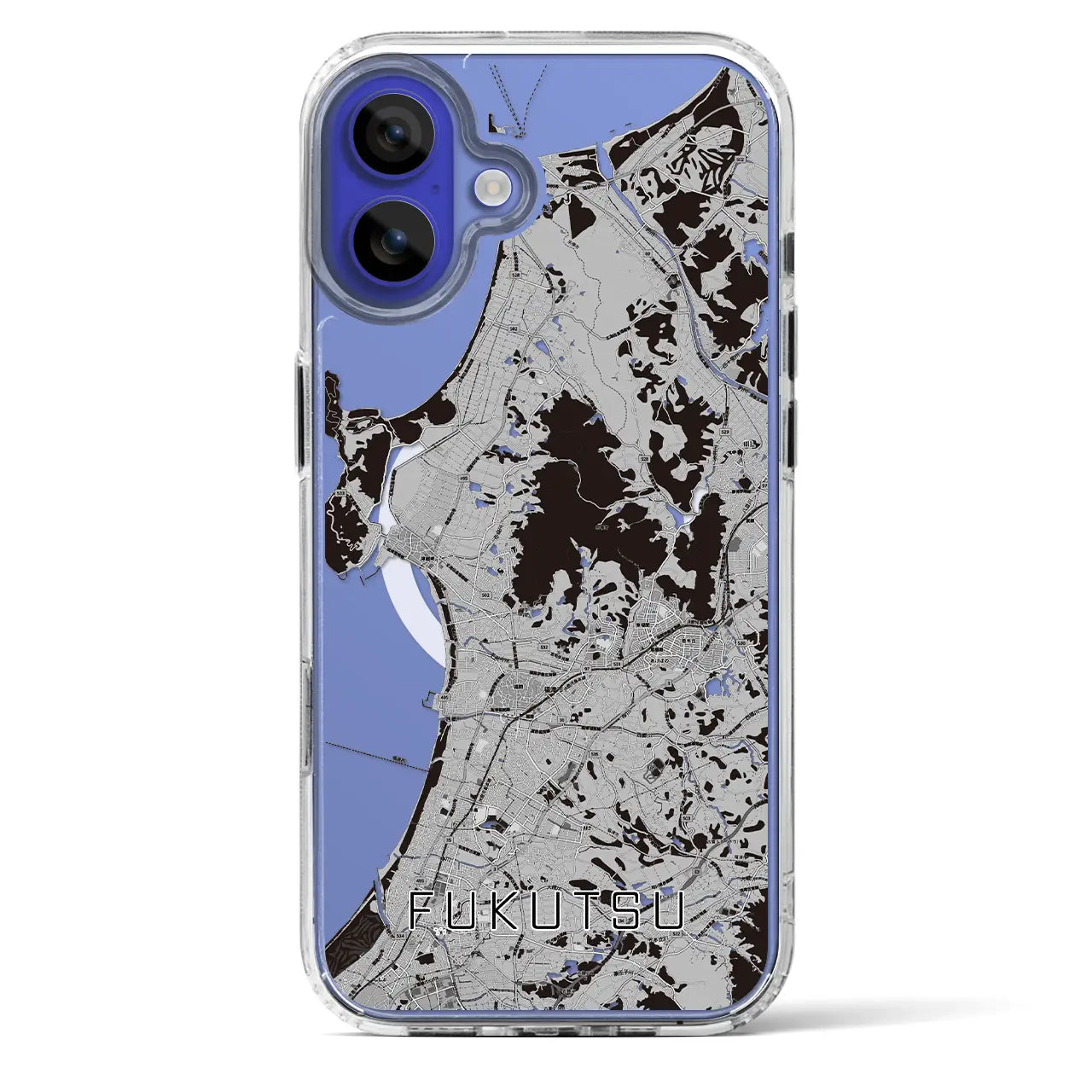 【福津(福岡県)】地図柄iPhoneケース(MagSafeタイプ)