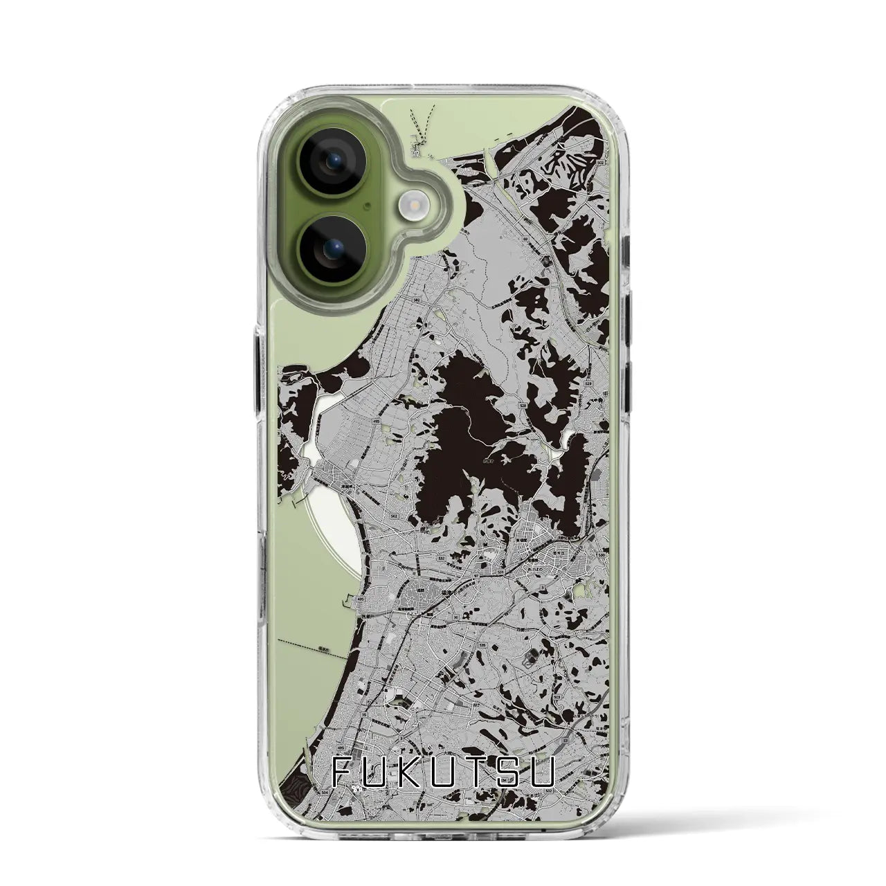 【福津(福岡県)】地図柄iPhoneケース(MagSafeタイプ)