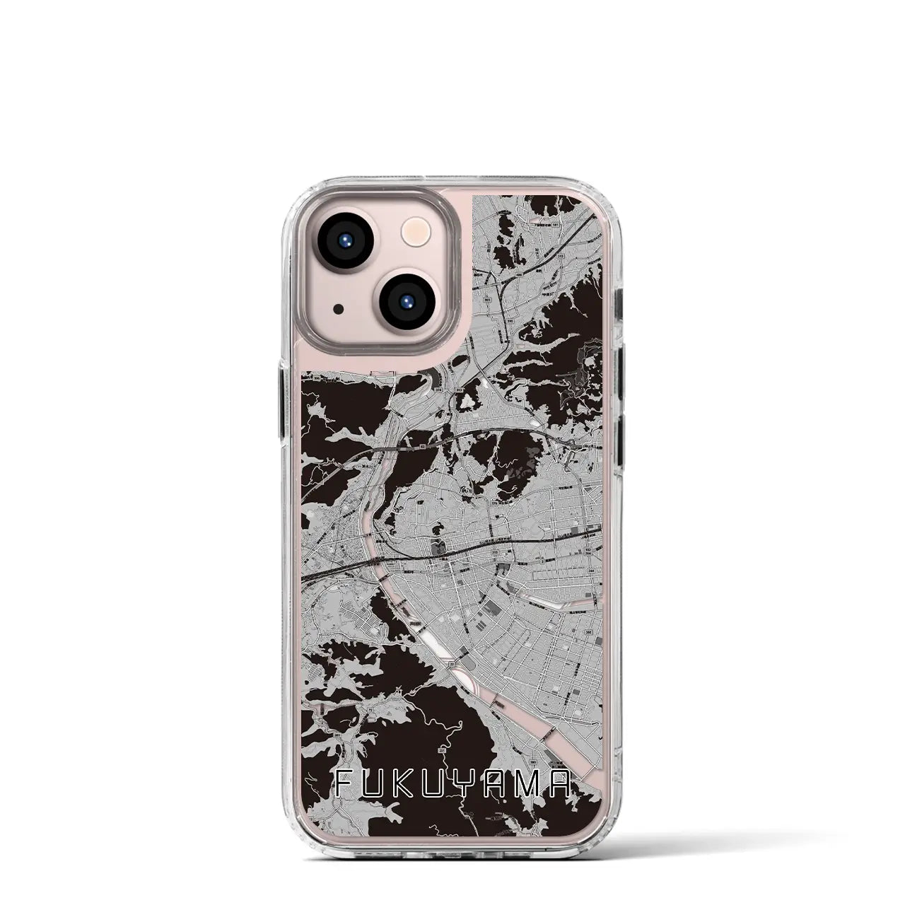 【福山(広島県)】地図柄iPhoneケース(MagSafeタイプ)