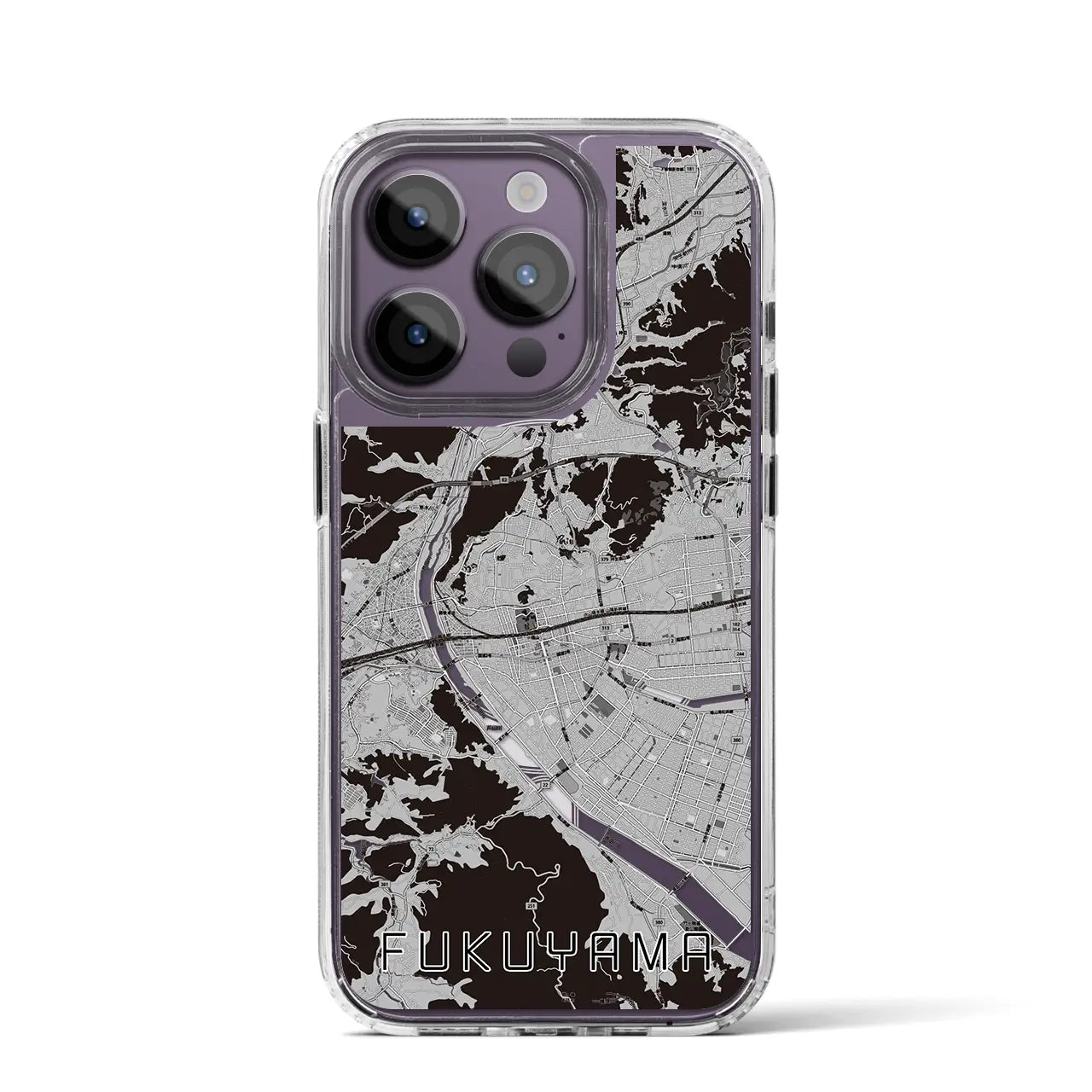 【福山(広島県)】地図柄iPhoneケース(MagSafeタイプ)