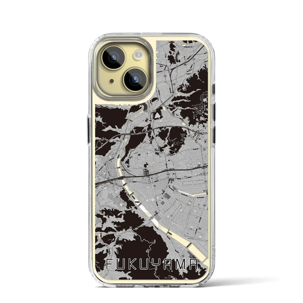 【福山(広島県)】地図柄iPhoneケース(MagSafeタイプ)