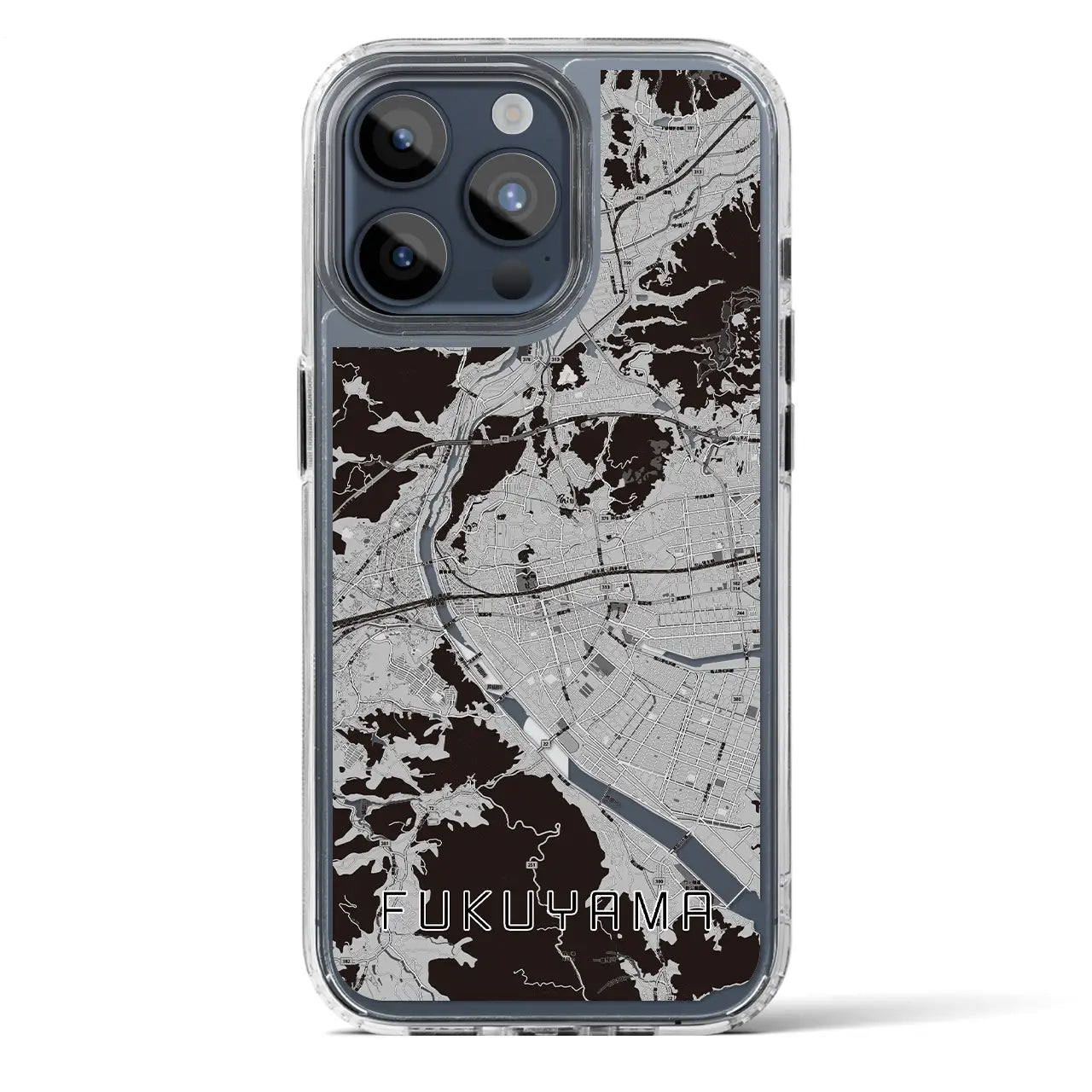 【福山(広島県)】地図柄iPhoneケース(MagSafeタイプ)