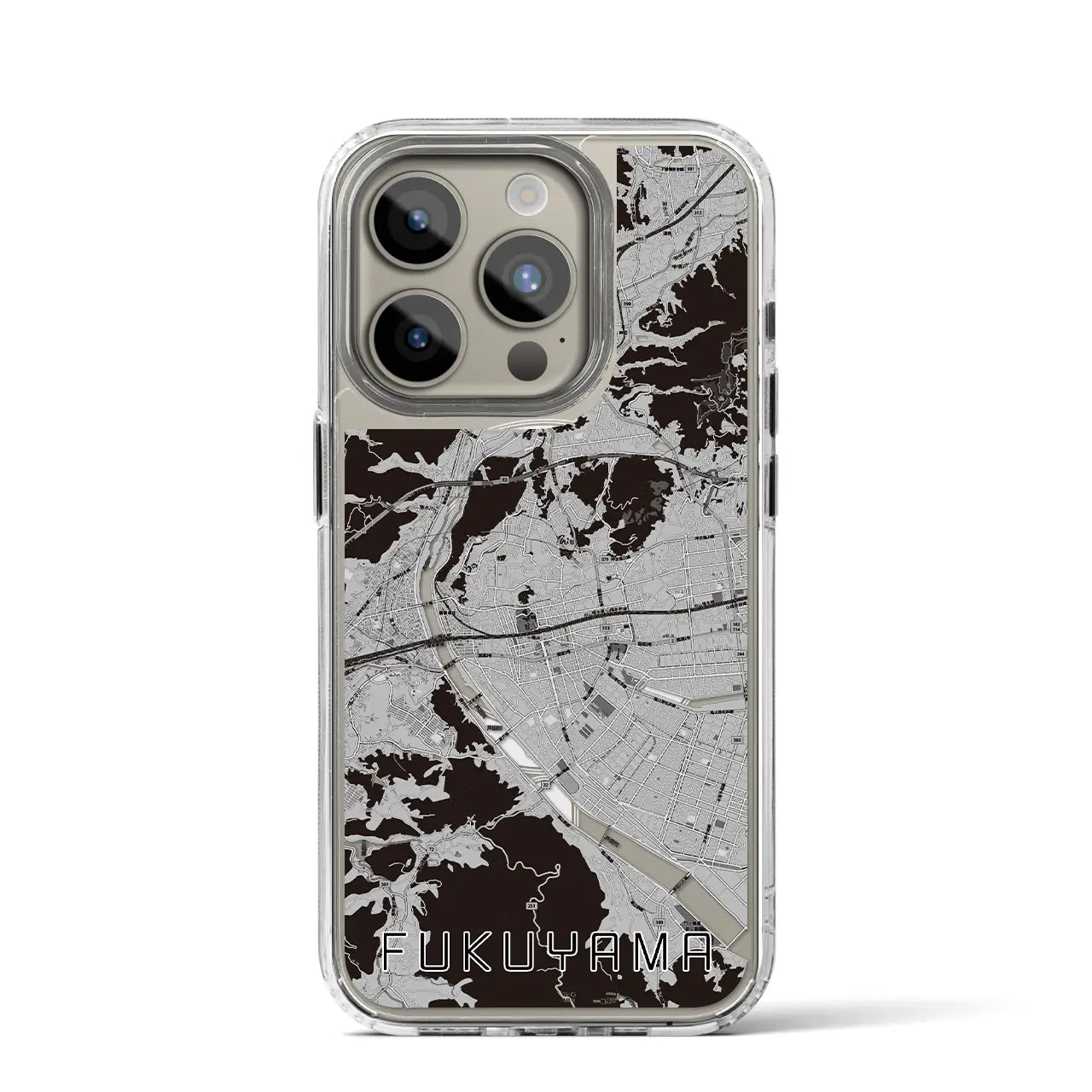 【福山(広島県)】地図柄iPhoneケース(MagSafeタイプ)