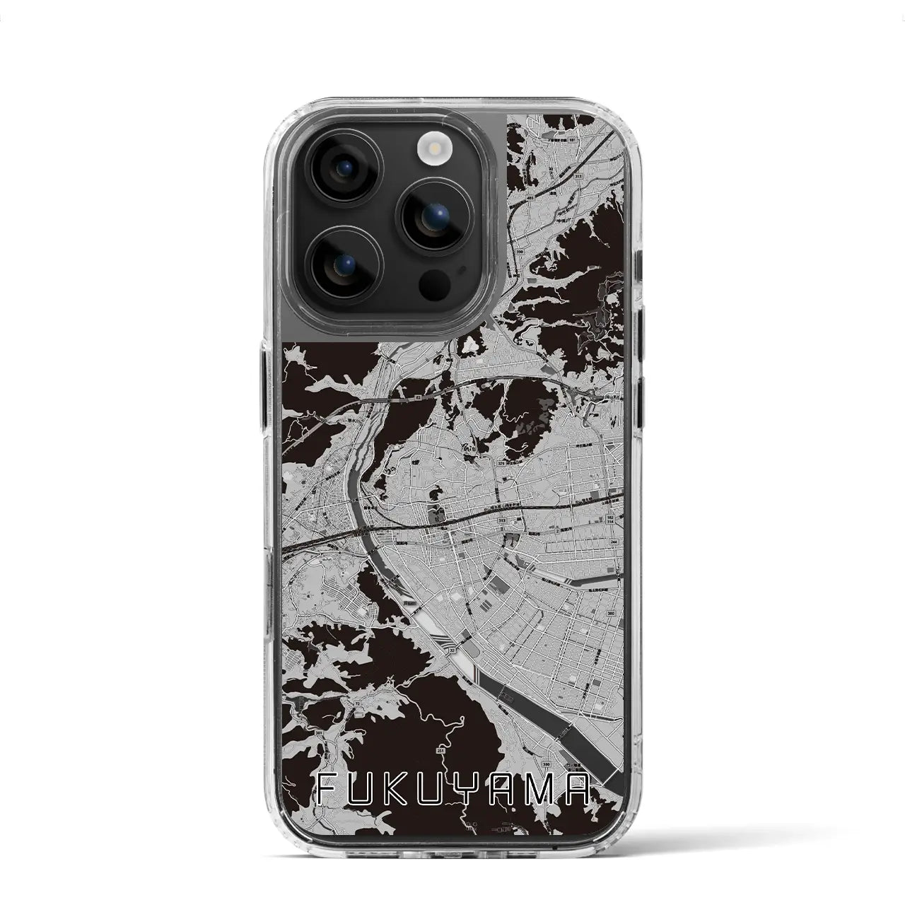 【福山(広島県)】地図柄iPhoneケース(MagSafeタイプ)