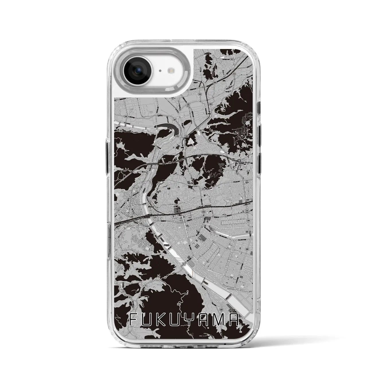 【福山(広島県)】地図柄iPhoneケース(MagSafeタイプ)