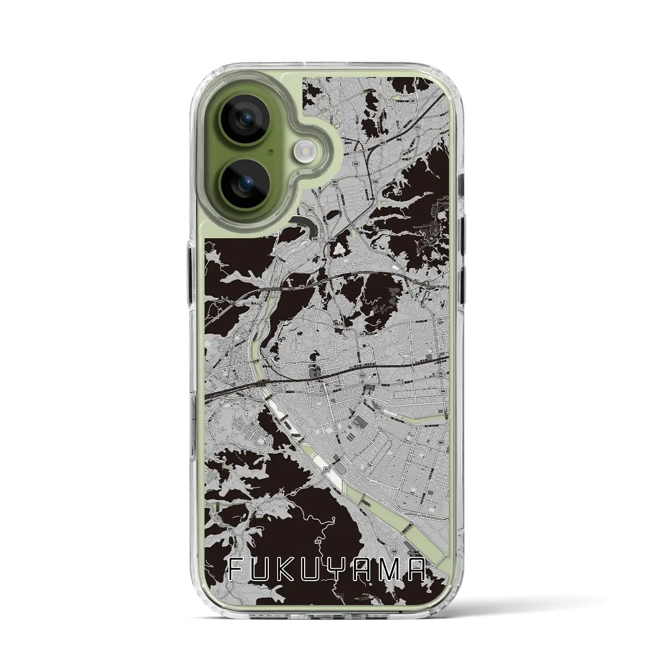【福山(広島県)】地図柄iPhoneケース(MagSafeタイプ)