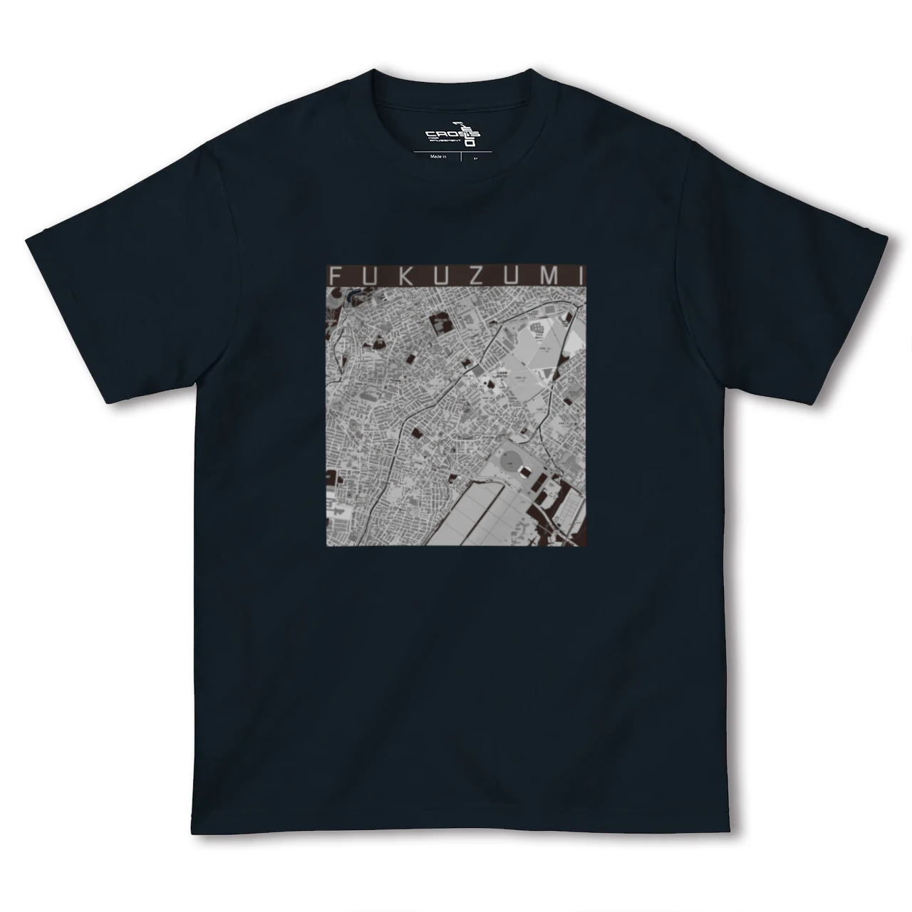 【福住(北海道)】地図柄ヘビーウェイトTシャツ