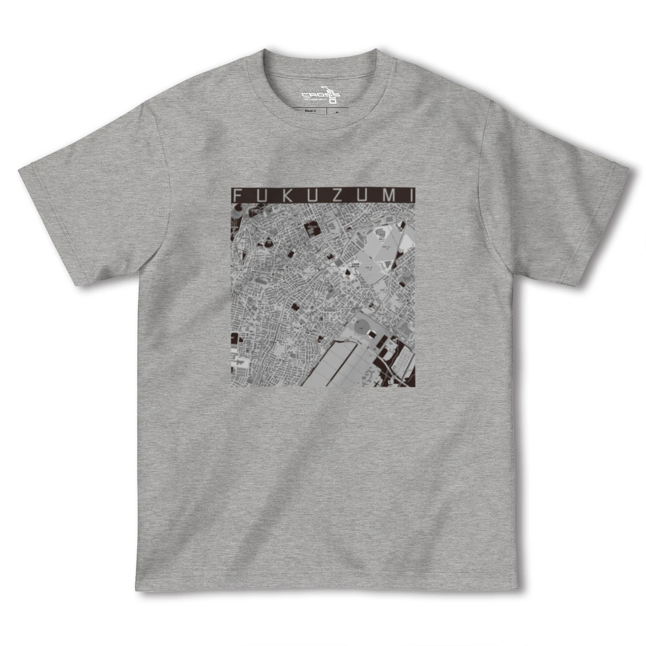 【福住(北海道)】地図柄ヘビーウェイトTシャツ