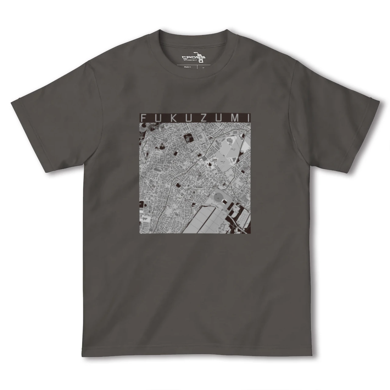 【福住(北海道)】地図柄ヘビーウェイトTシャツ