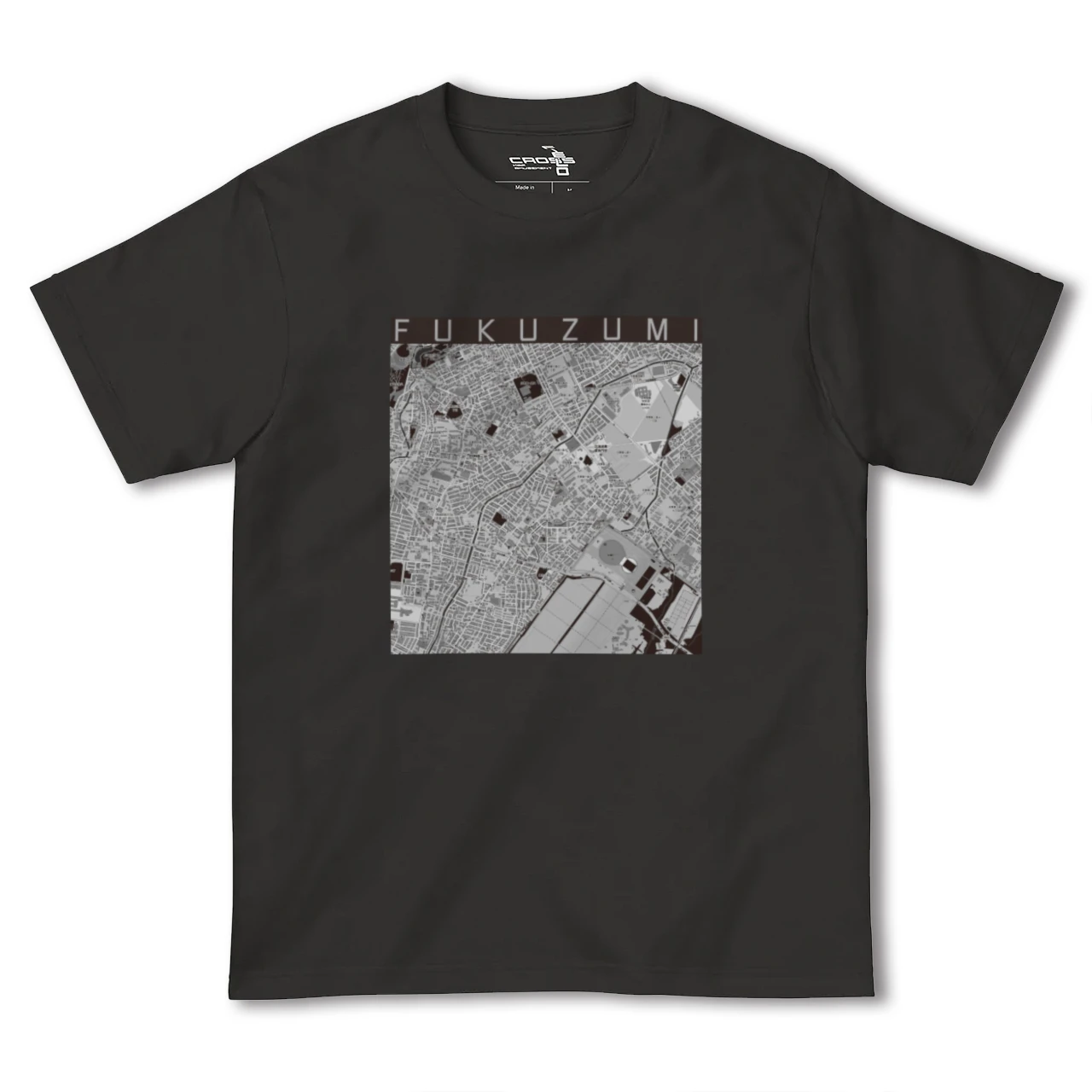 【福住(北海道)】地図柄ヘビーウェイトTシャツ