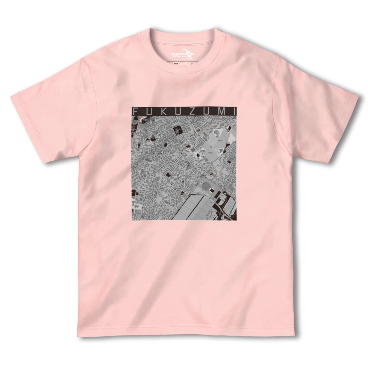 【福住(北海道)】地図柄ヘビーウェイトTシャツ