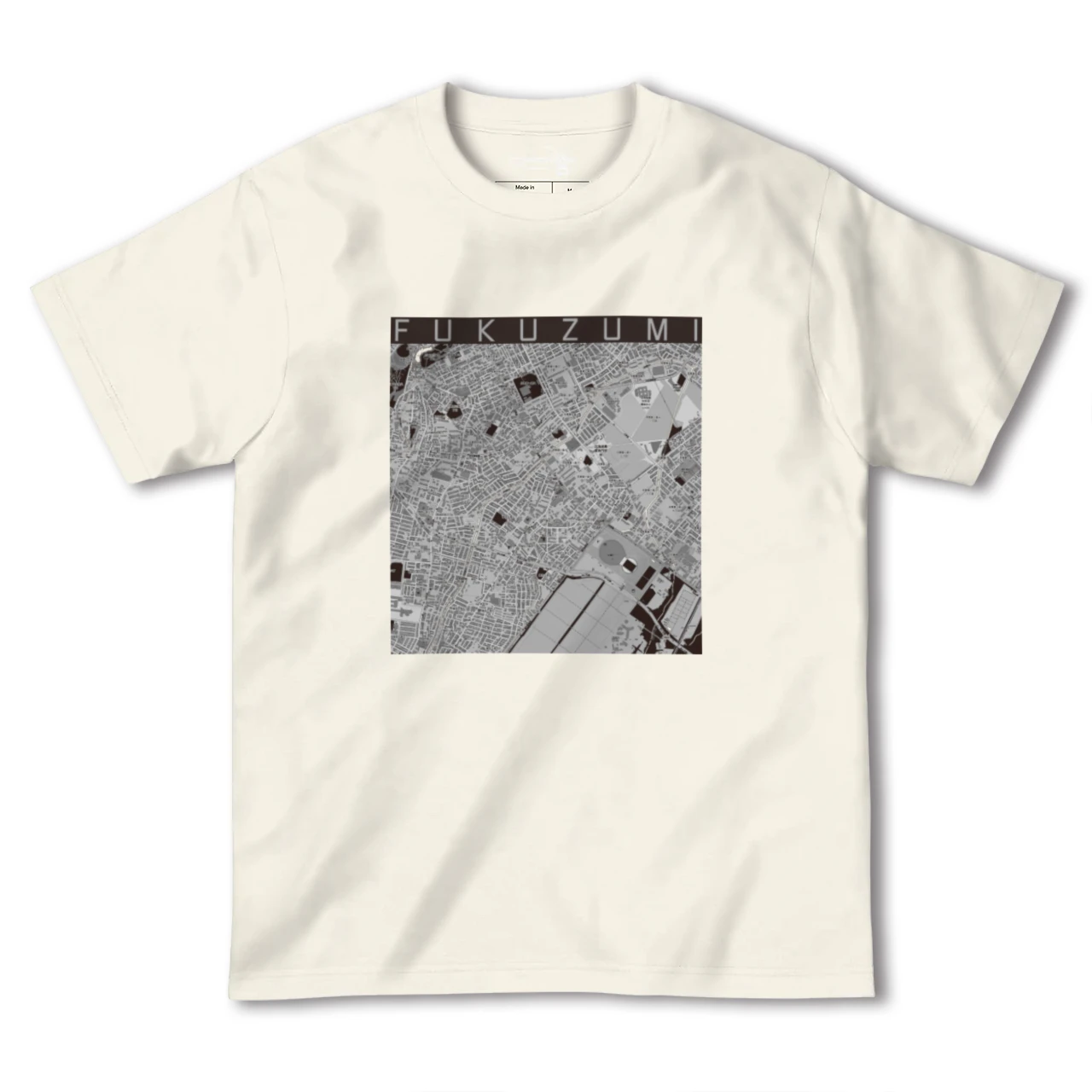 【福住(北海道)】地図柄ヘビーウェイトTシャツ
