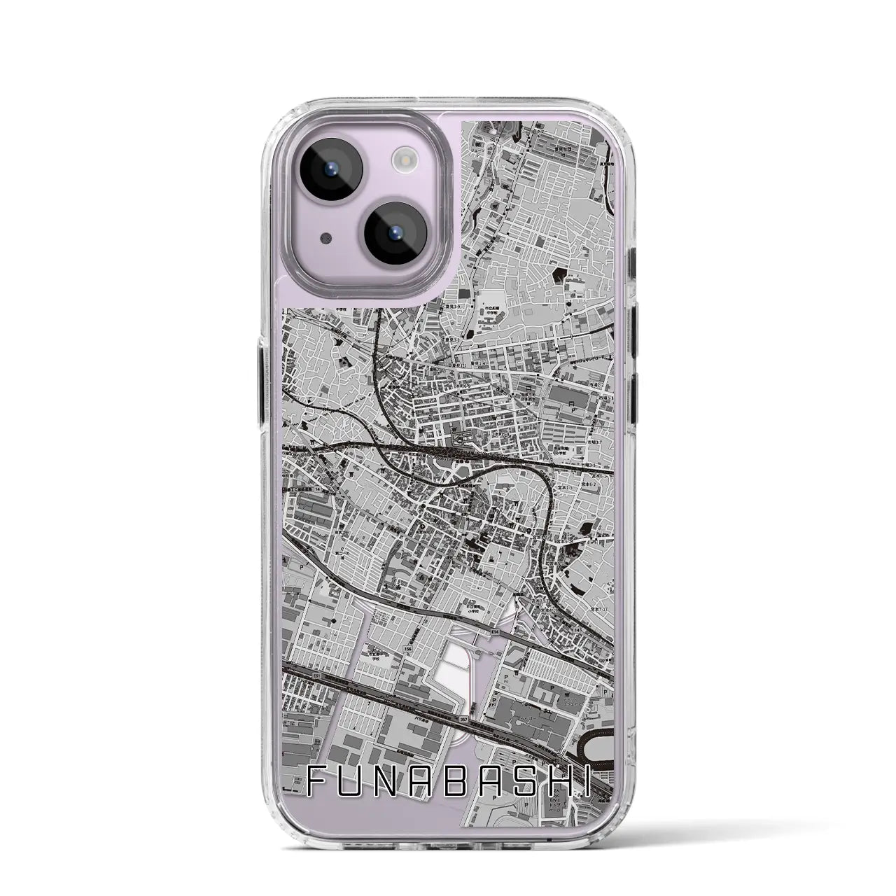 【船橋(千葉県)】地図柄iPhoneケース(MagSafeタイプ)