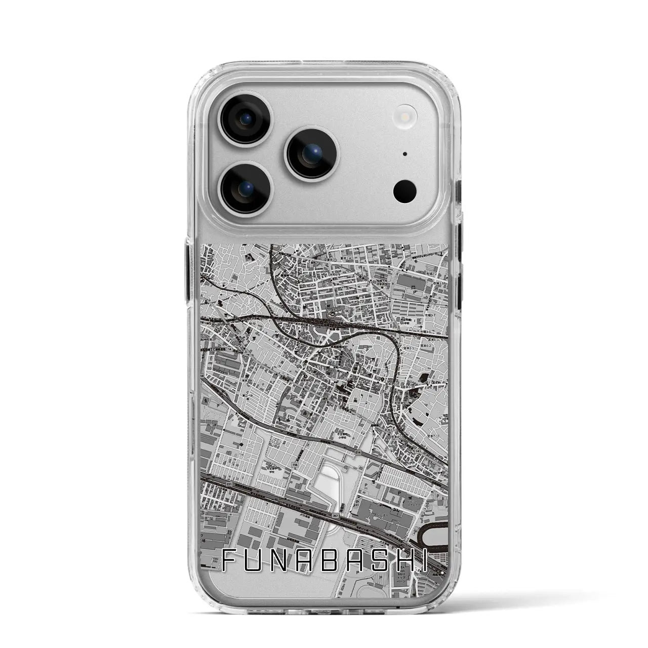 【船橋(千葉県)】地図柄iPhoneケース(MagSafeタイプ)