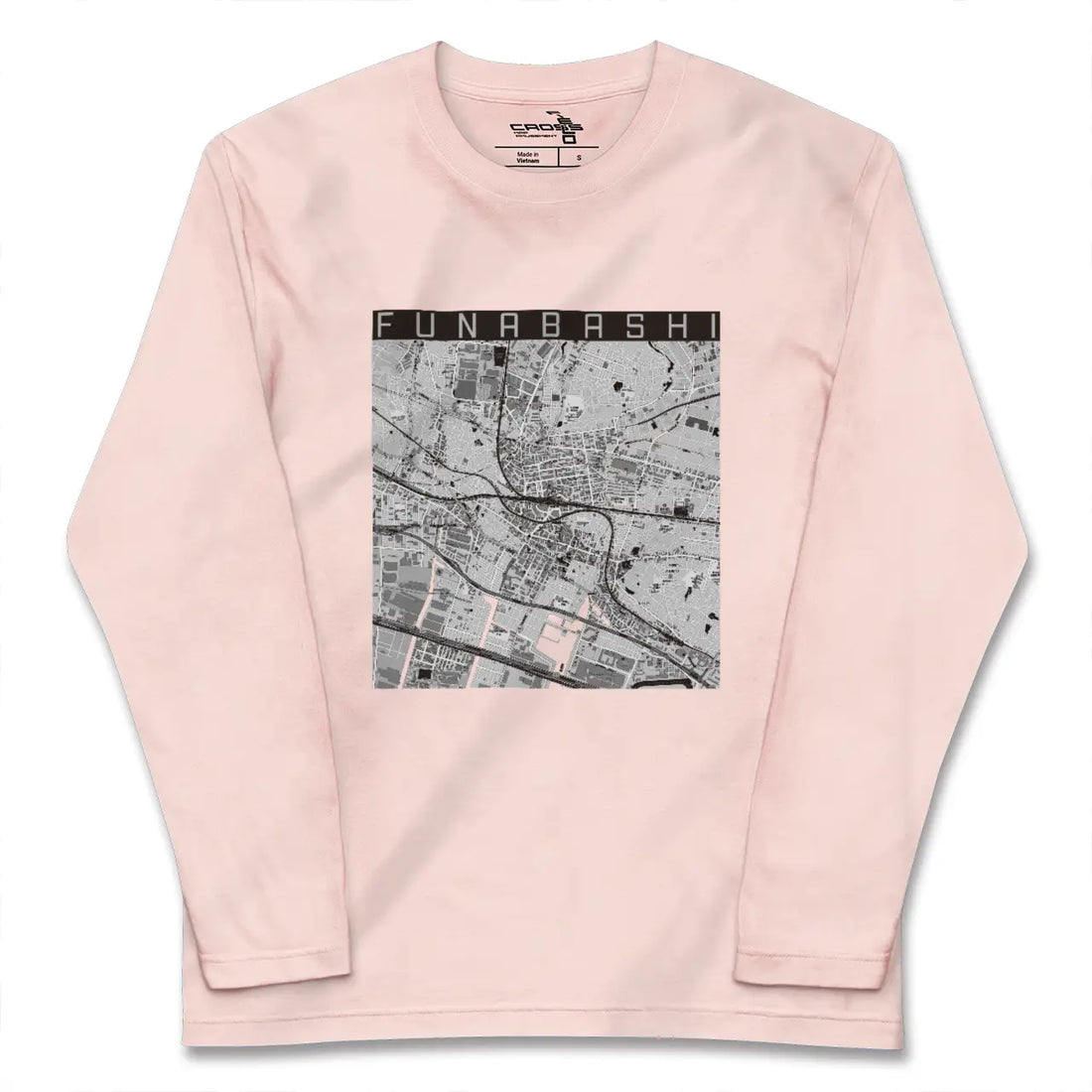 【船橋(千葉県)】地図柄ロングスリーブTシャツ