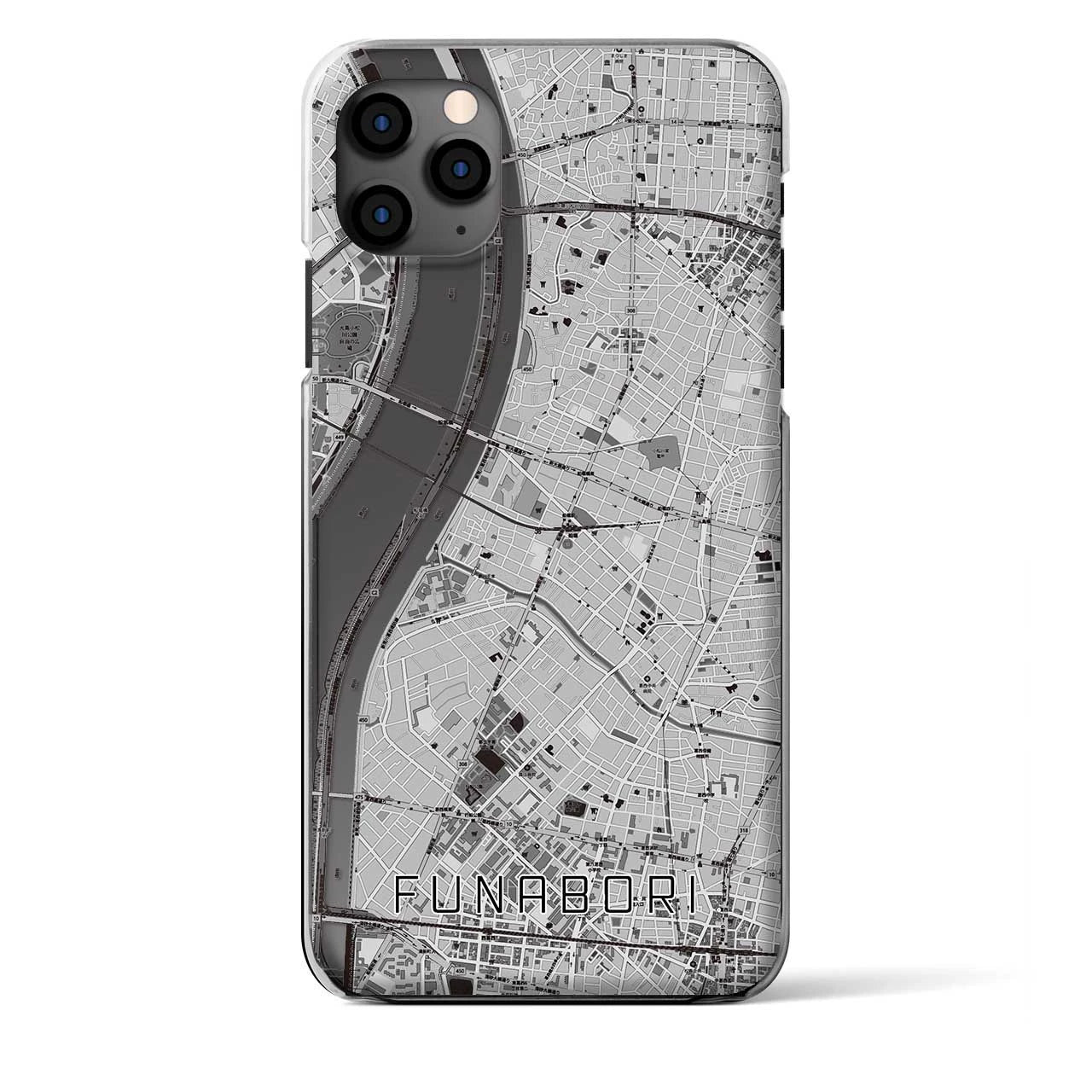【船堀(東京都)】地図柄iPhoneケース(クリアタイプ)