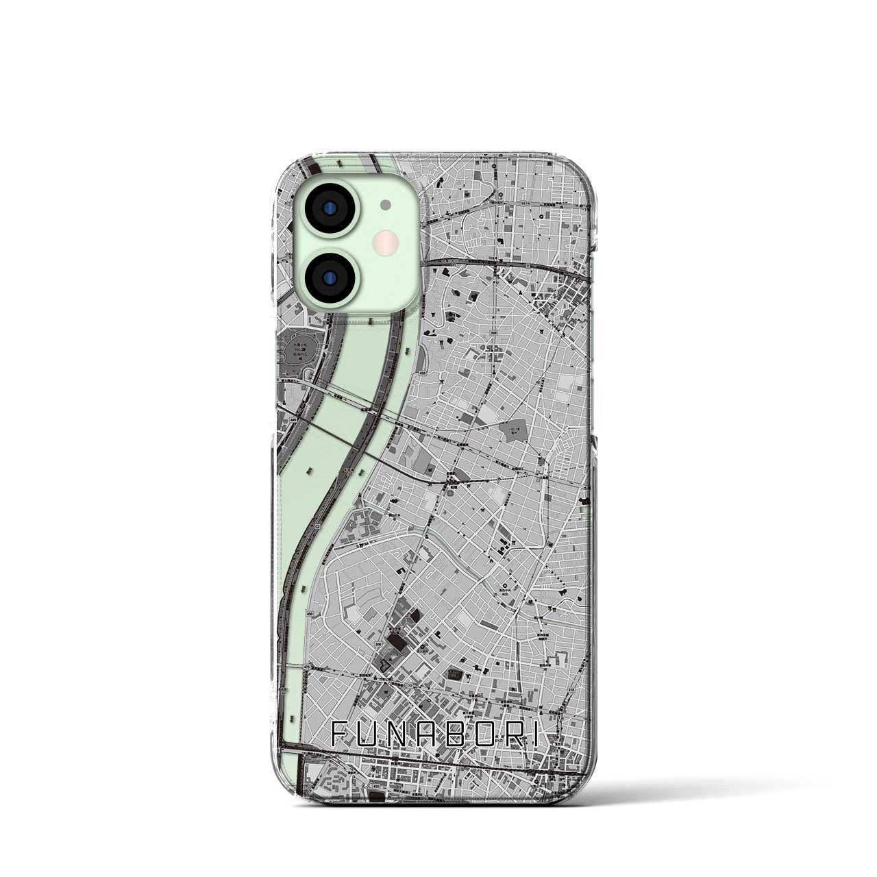 【船堀(東京都)】地図柄iPhoneケース(クリアタイプ)