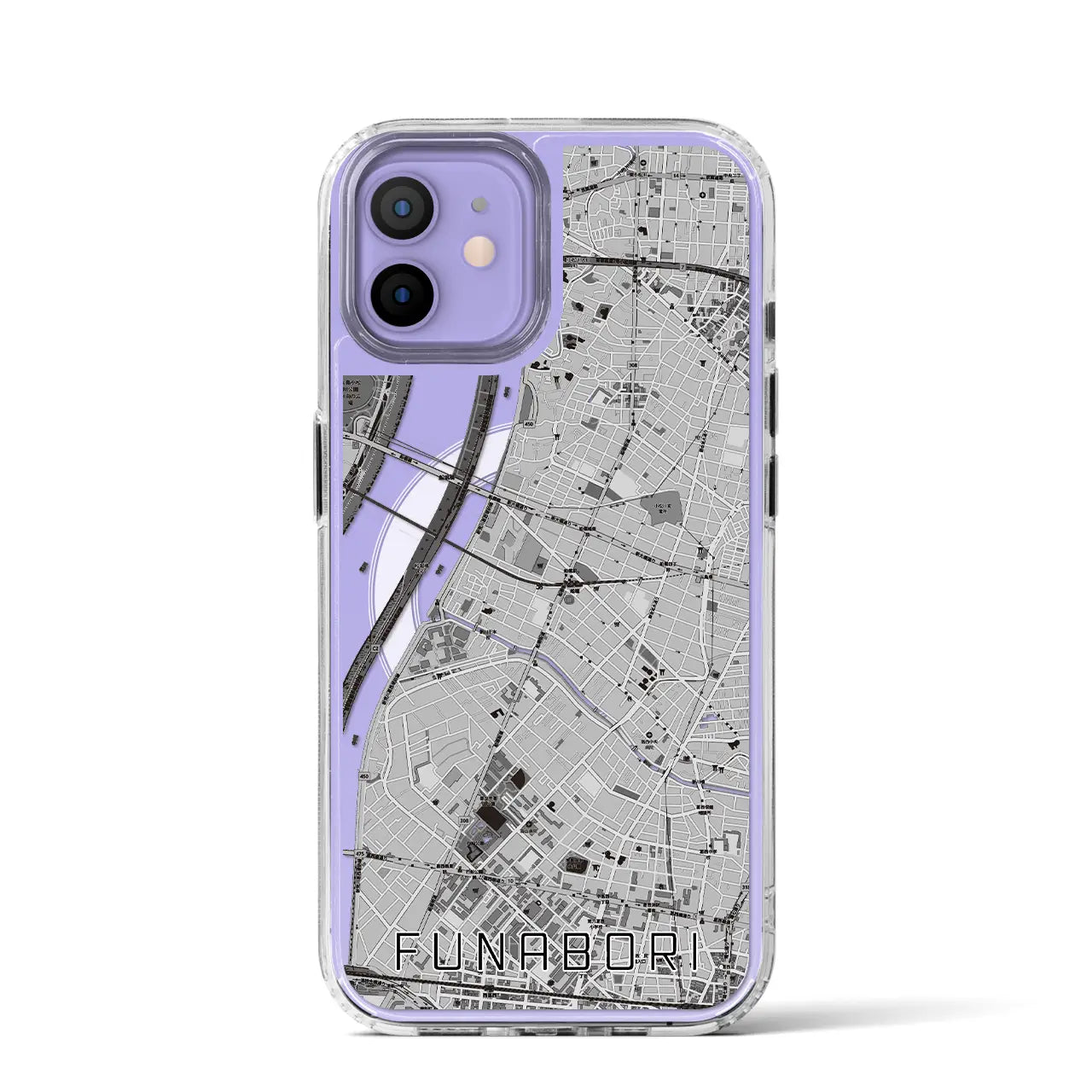 【船堀(東京都)】地図柄iPhoneケース(MagSafeタイプ)