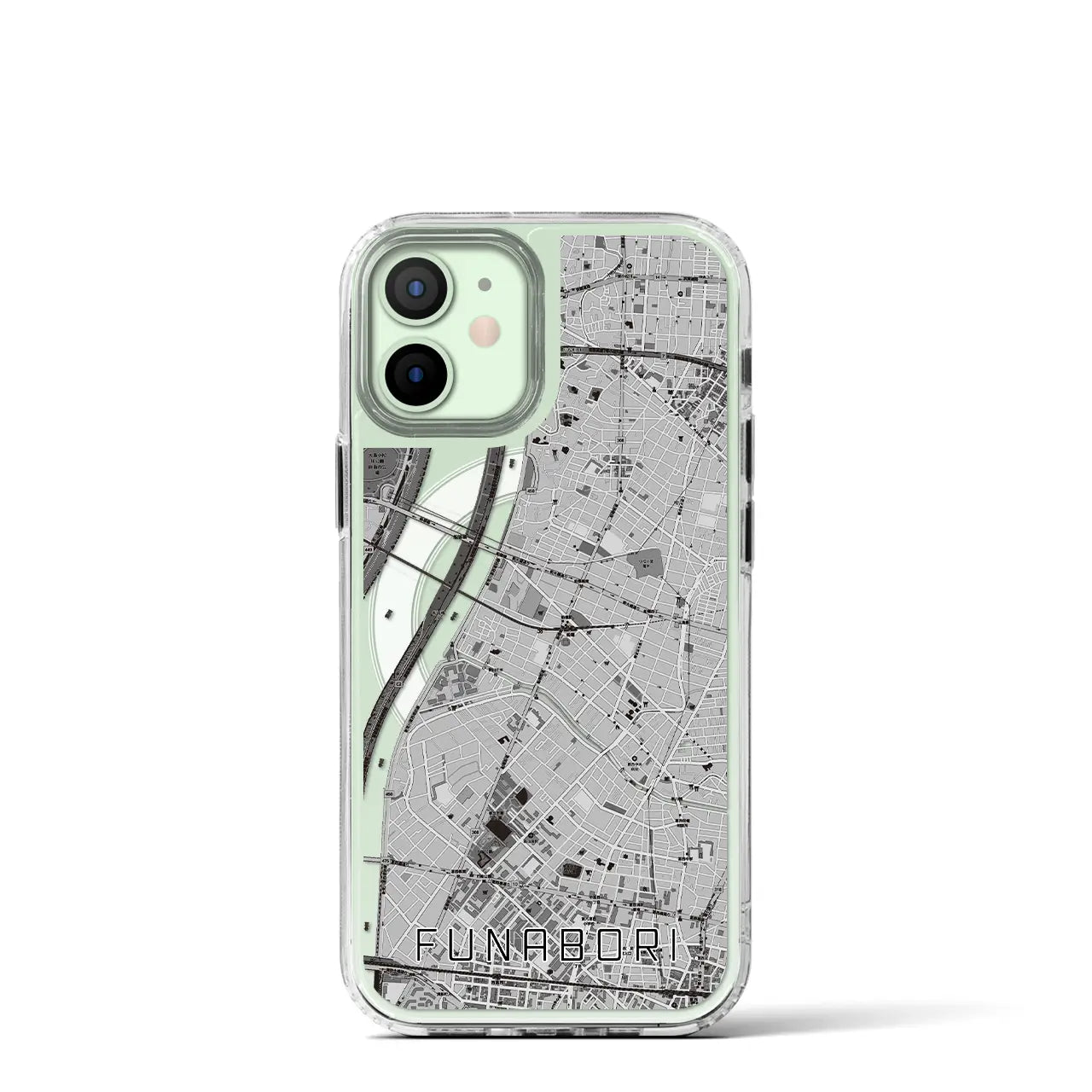 【船堀(東京都)】地図柄iPhoneケース(MagSafeタイプ)