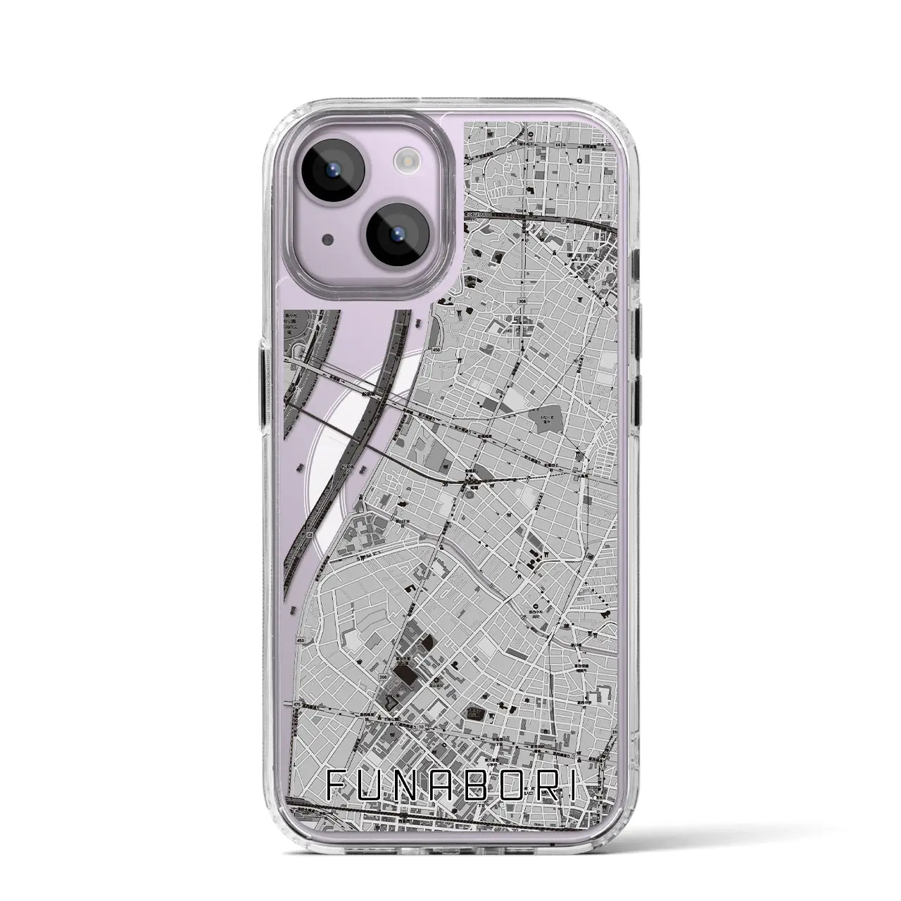 【船堀(東京都)】地図柄iPhoneケース(MagSafeタイプ)