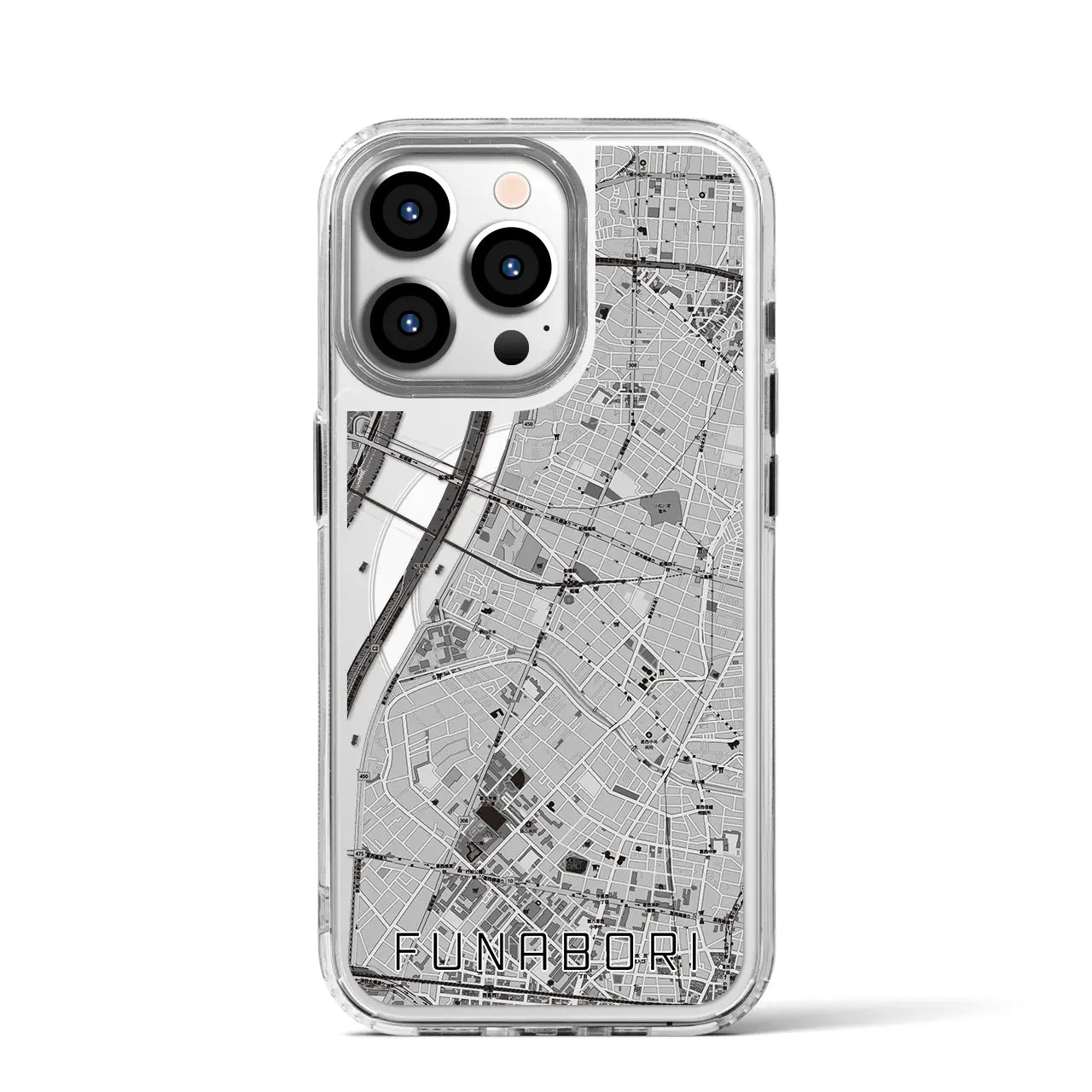 【船堀(東京都)】地図柄iPhoneケース(MagSafeタイプ)