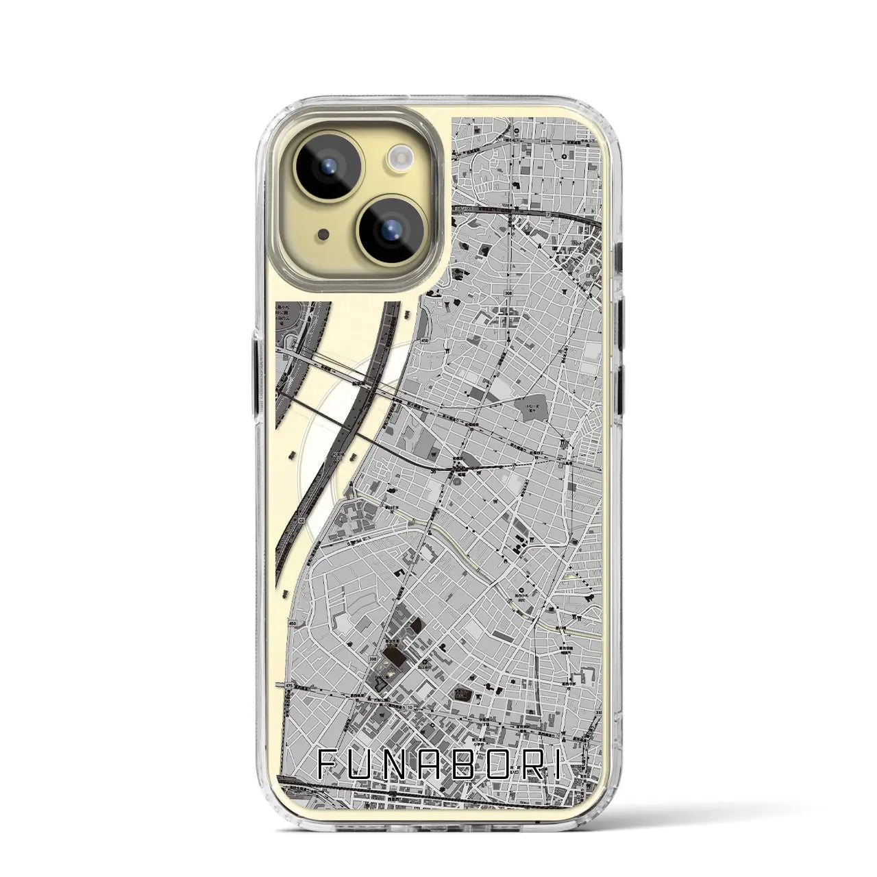 【船堀(東京都)】地図柄iPhoneケース(MagSafeタイプ)