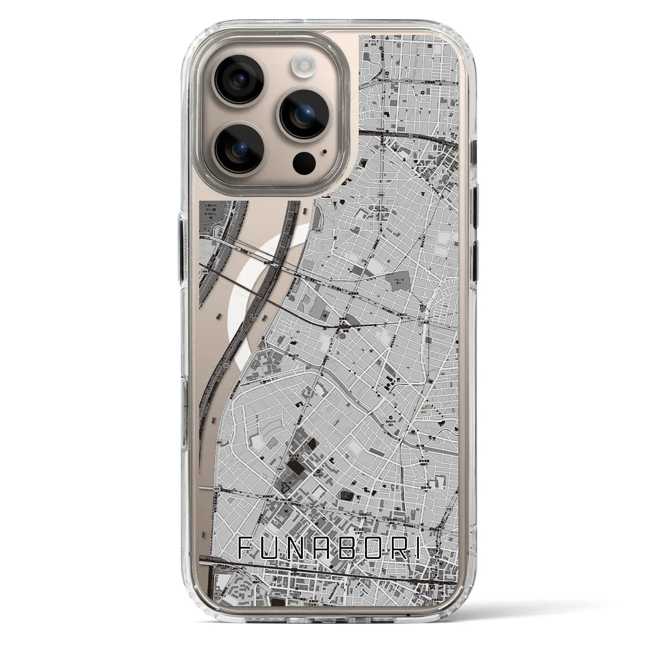 【船堀(東京都)】地図柄iPhoneケース(MagSafeタイプ)