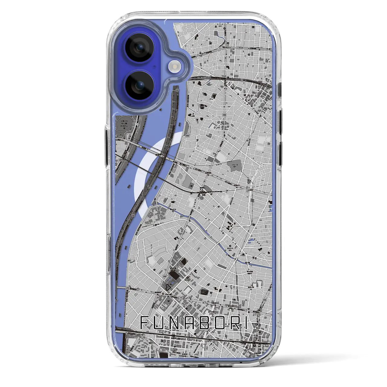【船堀(東京都)】地図柄iPhoneケース(MagSafeタイプ)