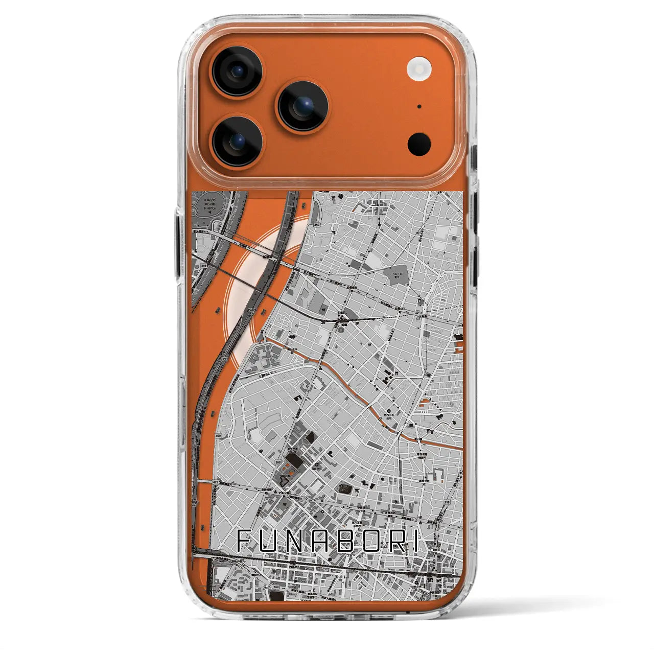【船堀(東京都)】地図柄iPhoneケース(MagSafeタイプ)