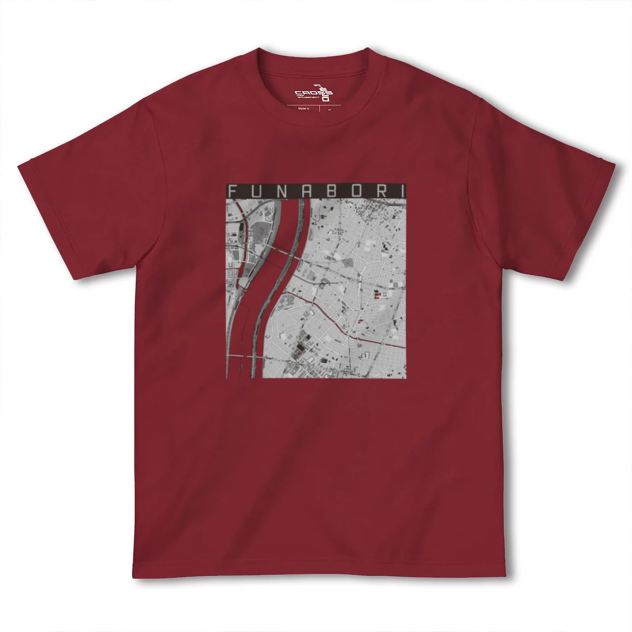【船堀(東京都)】地図柄ヘビーウェイトTシャツ