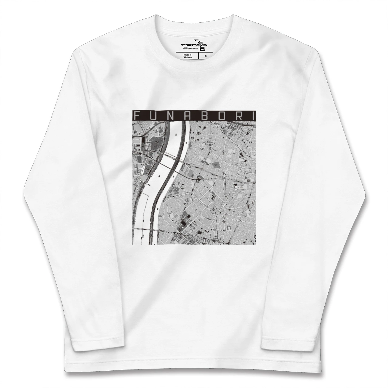 【船堀(東京都)】地図柄ロングスリーブTシャツ